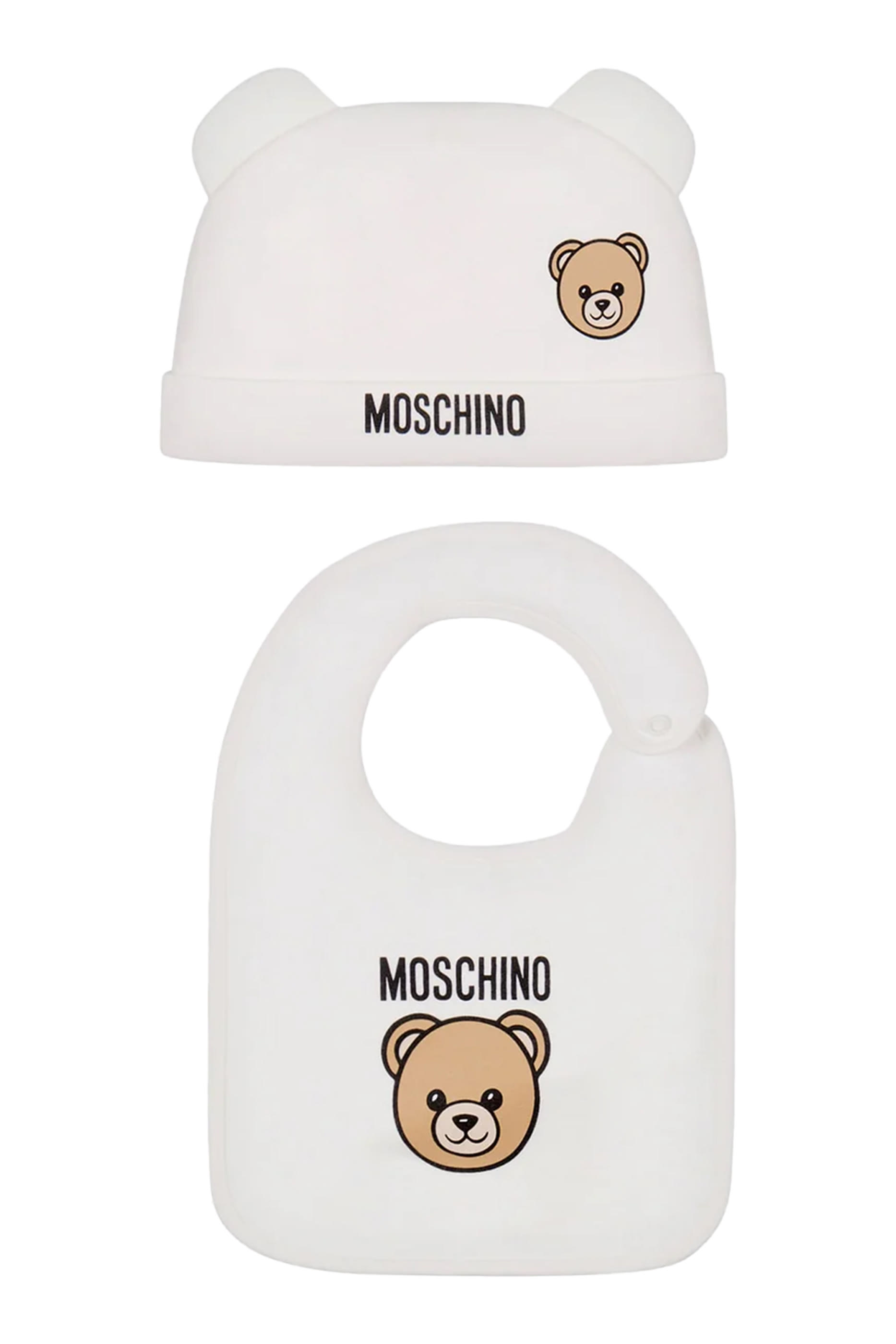 طقم قبعة ومريلة برقعة الدب تيدي للأطفال