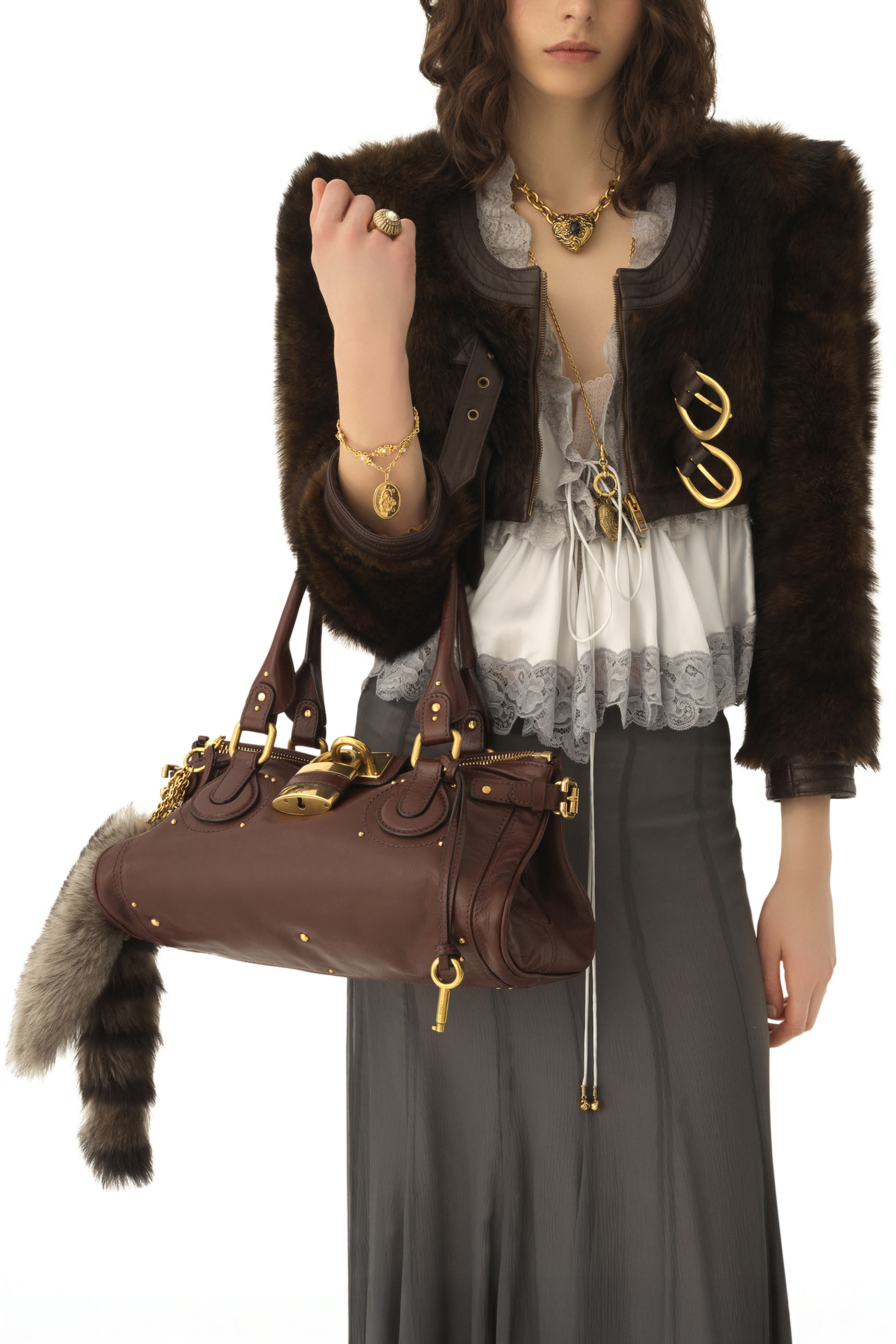 حقيبة بادينغتون جلد