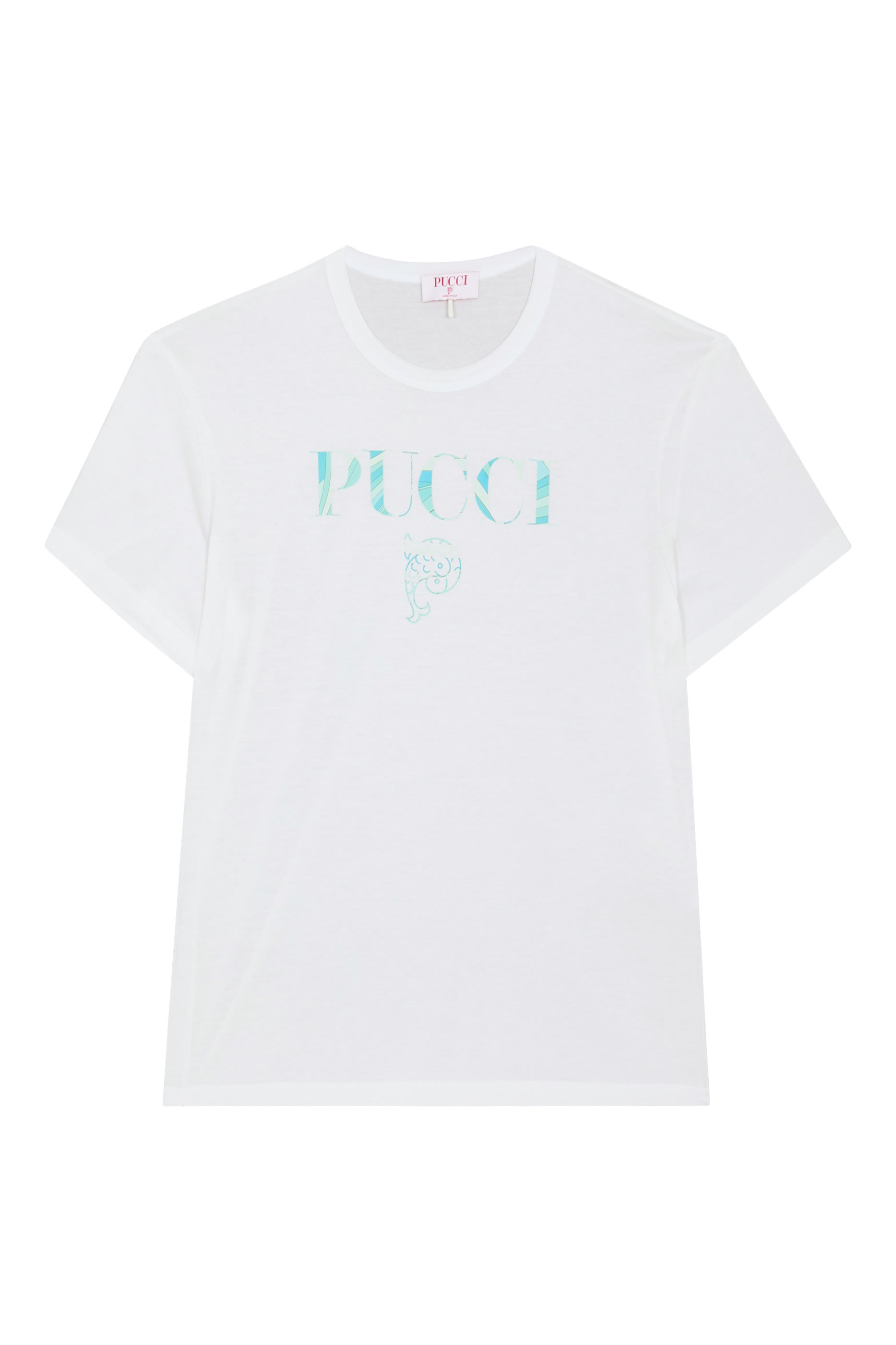 تيشيرت بشعار الماركة قطن