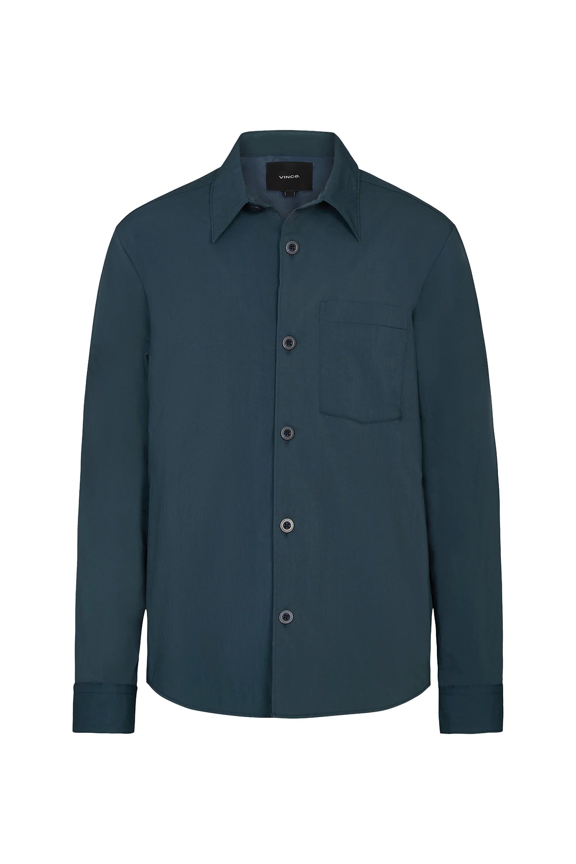 قميص بنمط جاكيت مبطن قطن تقني