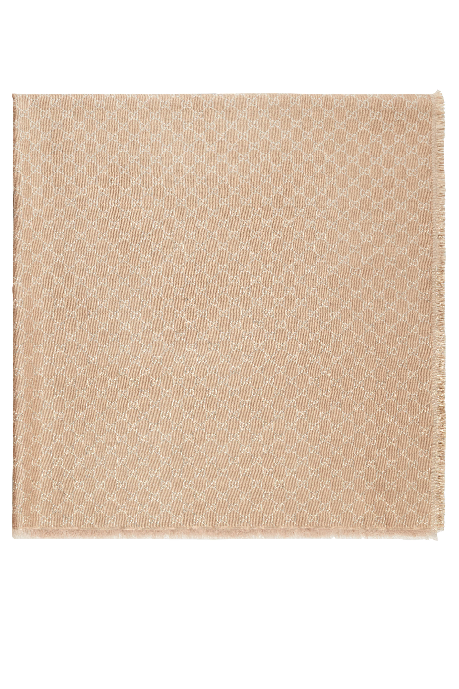 وشاح بنقشة حرفي شعار الماركة قطن وصوف وخامة لامعة