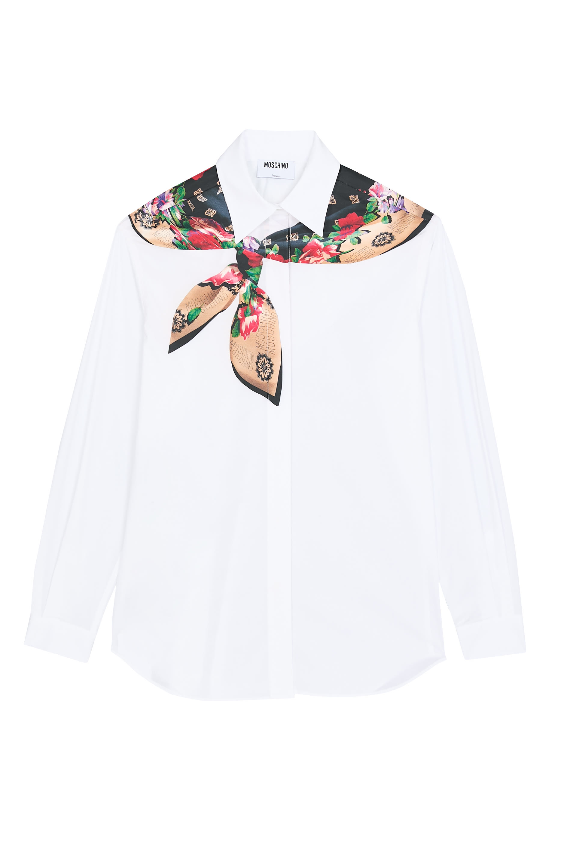 قميص بطبعة وشاح قطن