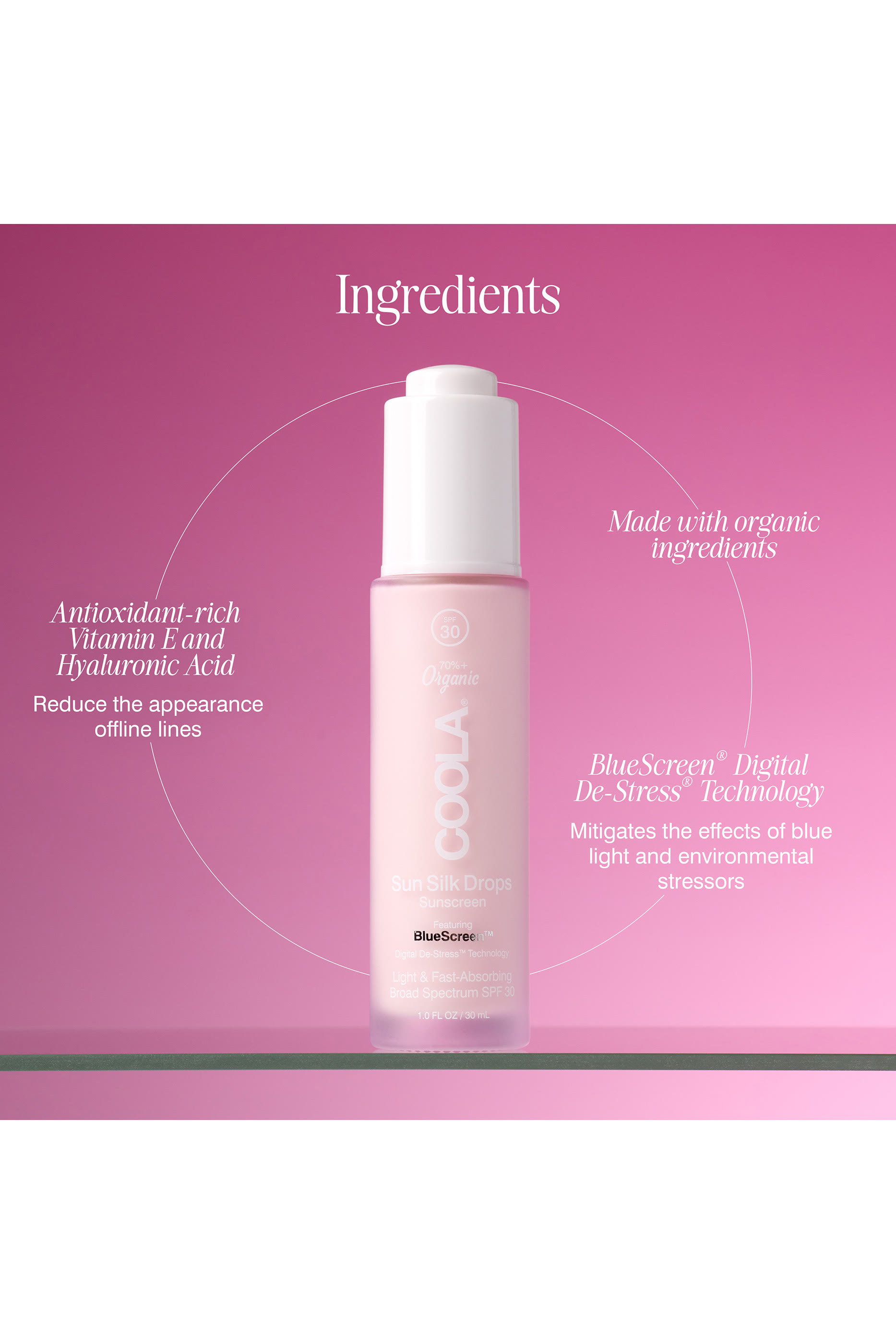 قطرات سن سيلك 360&deg; عضوية لحماية ممتدة المفعول من الشمس SPF30