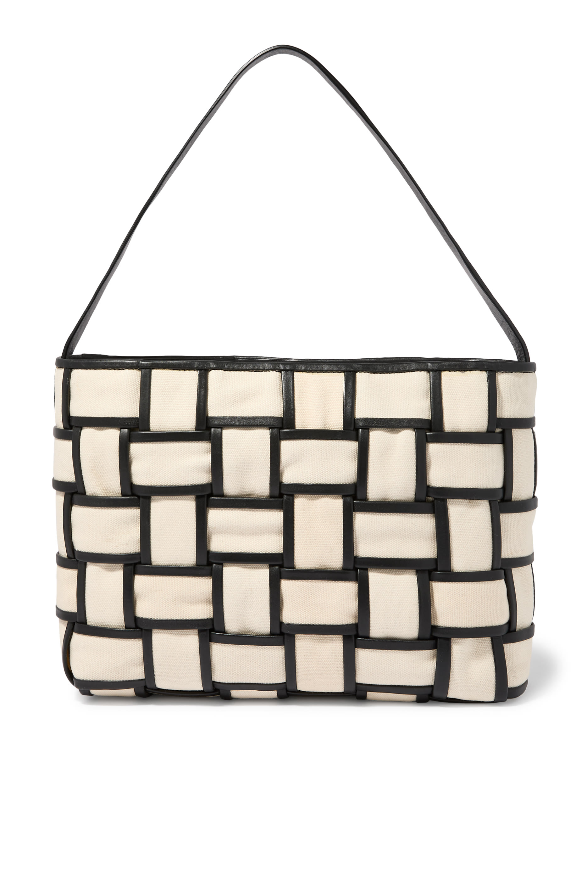 Border Woven Mini Tote null