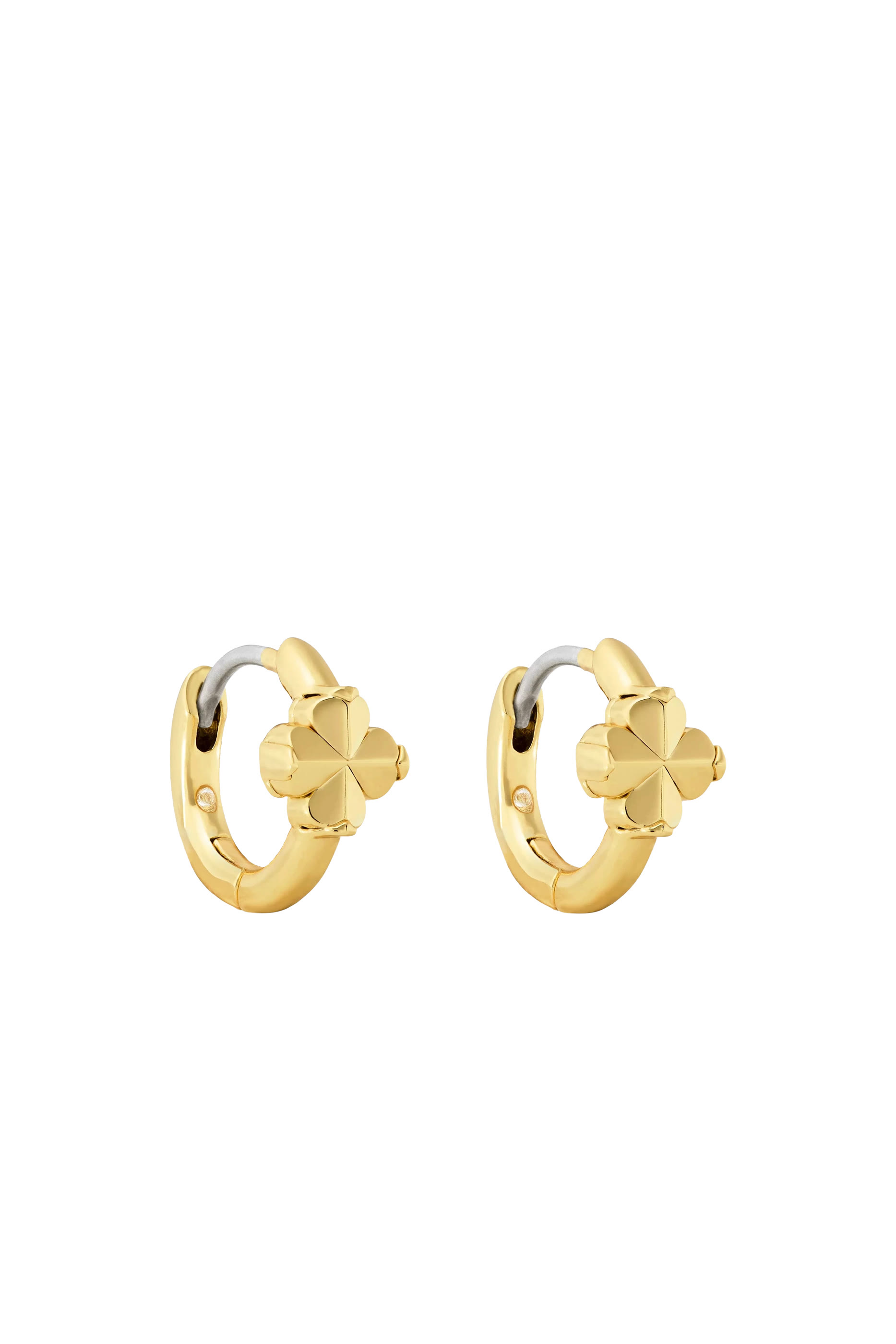 أقراط هاجي بحلي بتصميم زهور بالشكل البستوني