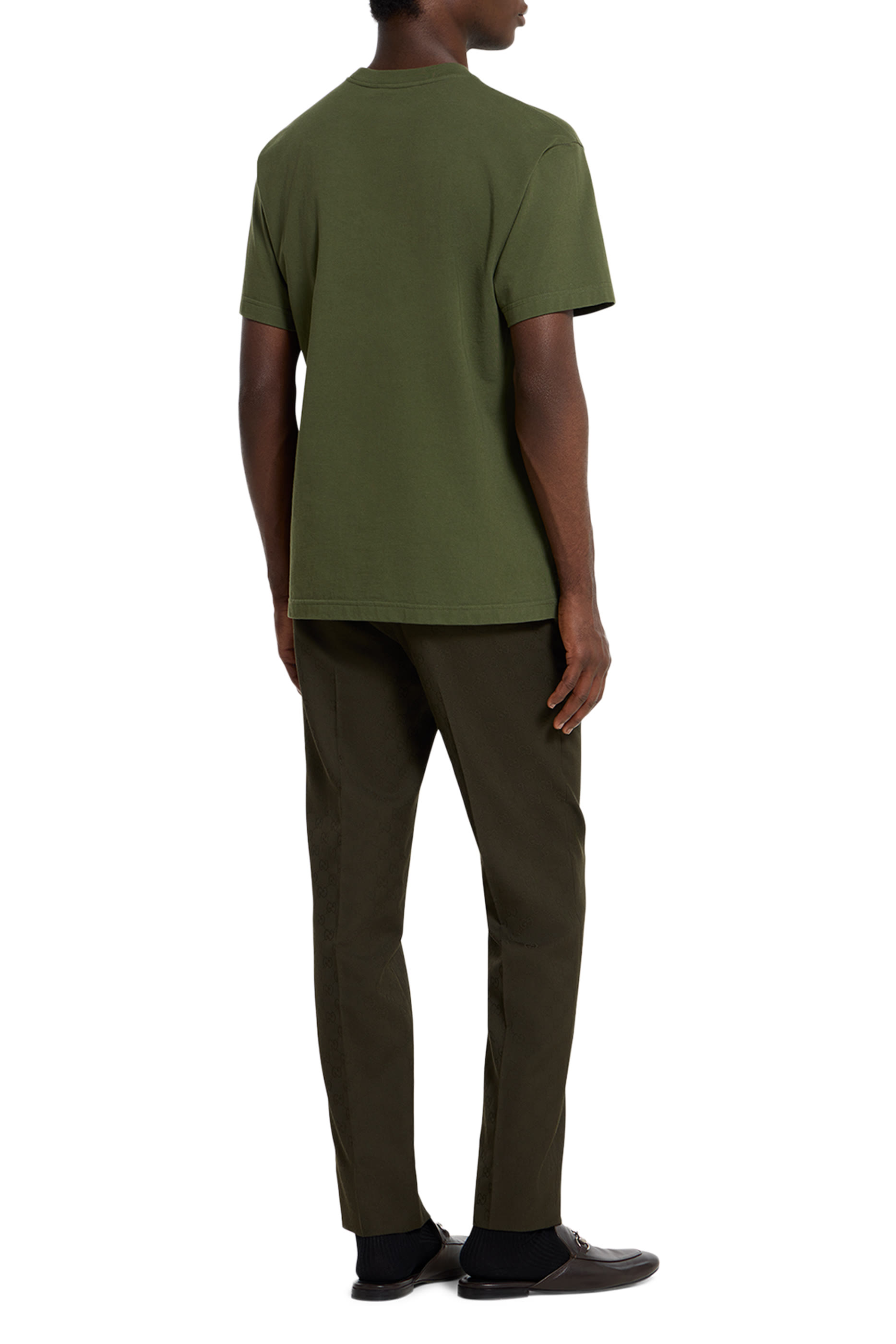 تيشيرت مطرز بشعار الماركة قطن جيرسيه