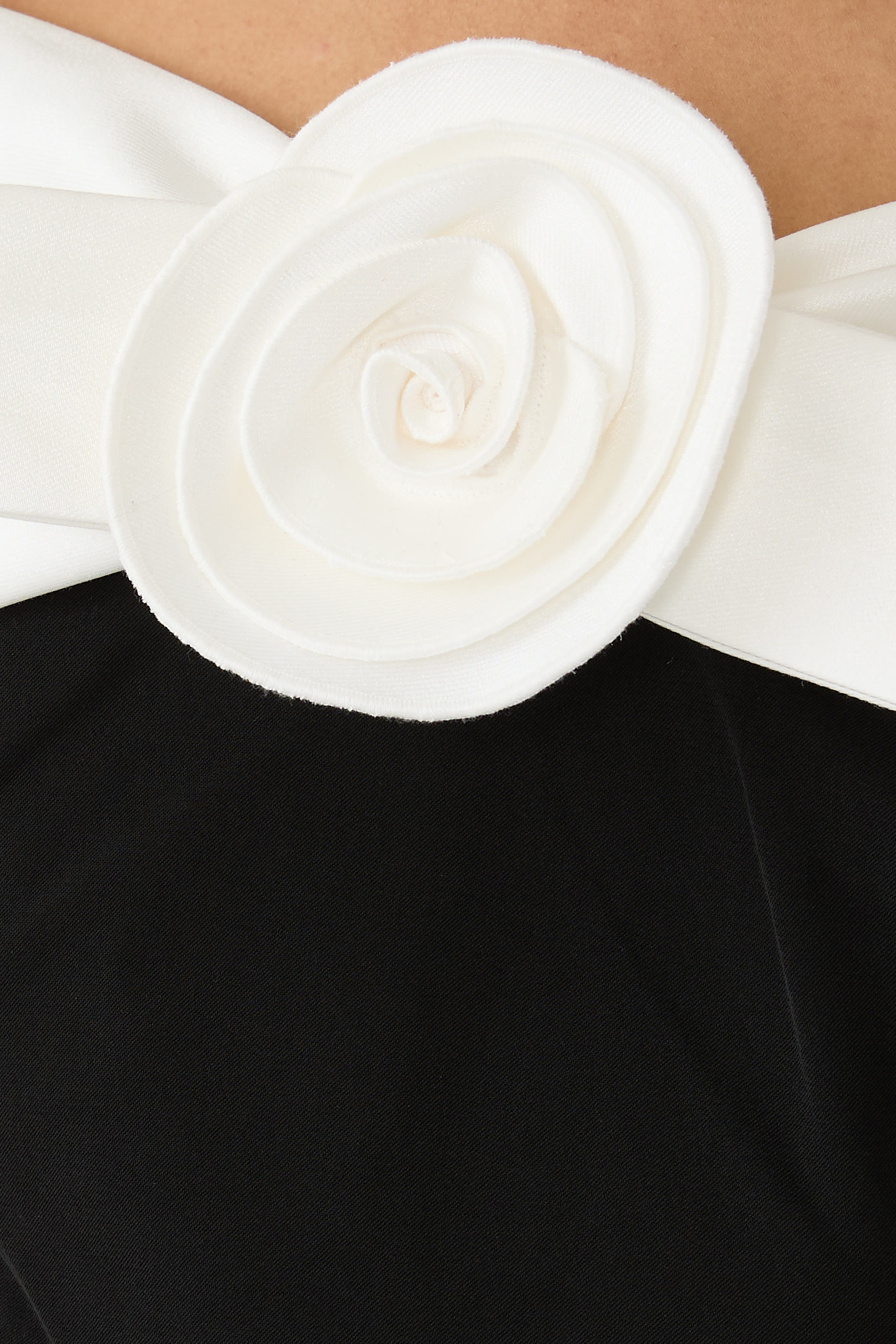 فستان بنقشة أزهار طويل كريب