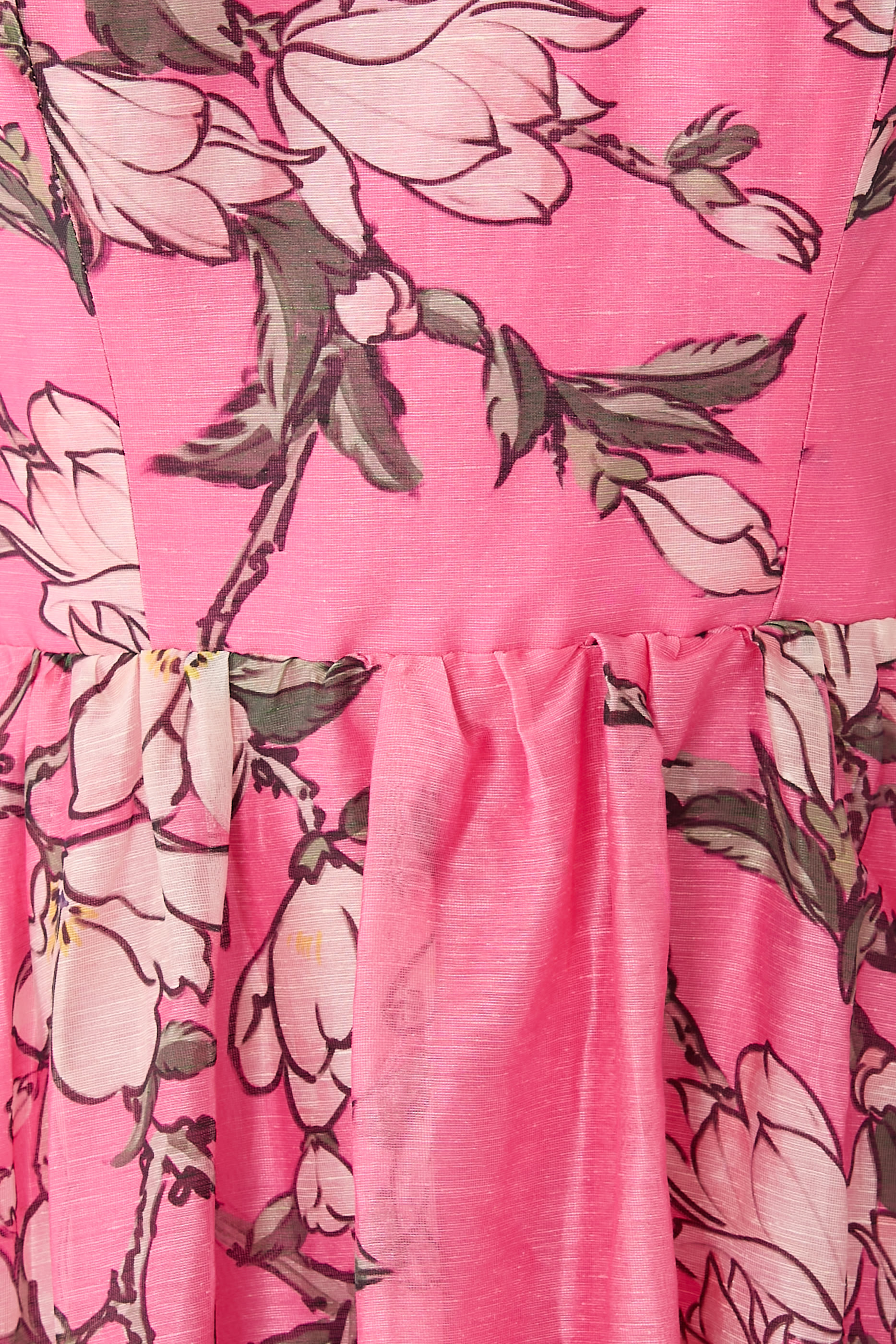 فستان إيزابيل طويل بكشكش وياقة برباط