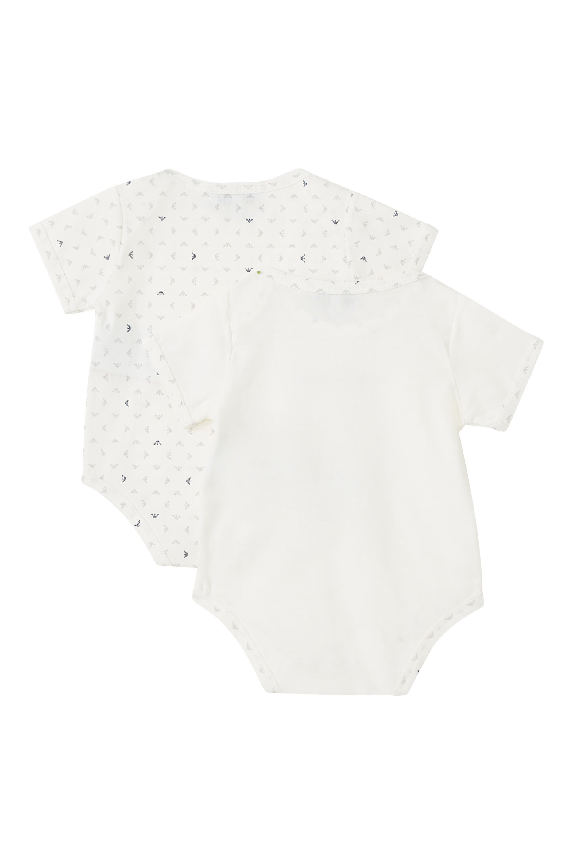 طقم أفرول بأكمام قصيرة بشعار الماركة، قطعتين