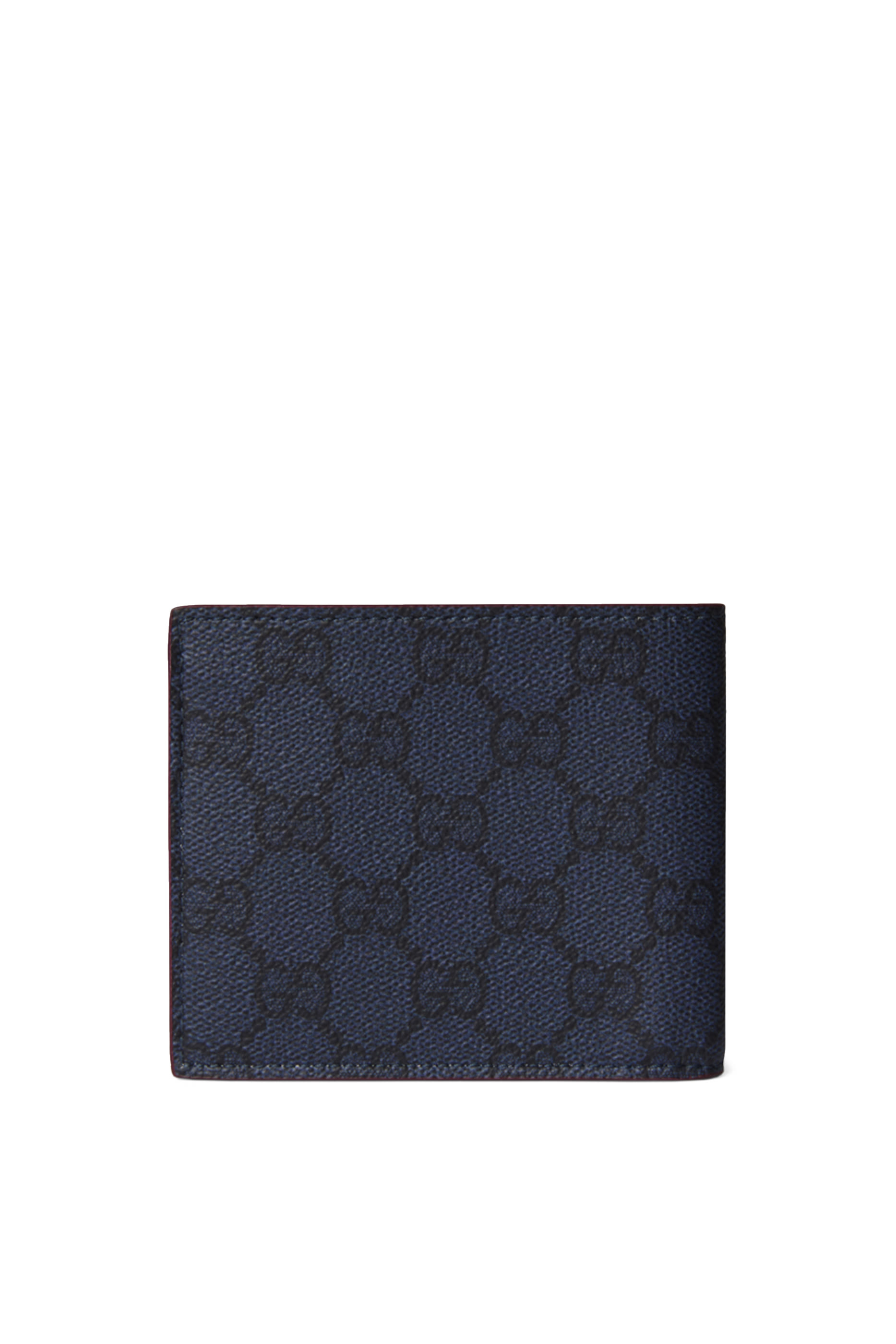 محفظة بتصميم ثنائي الطي بنقشة حرفي شعار الماركة