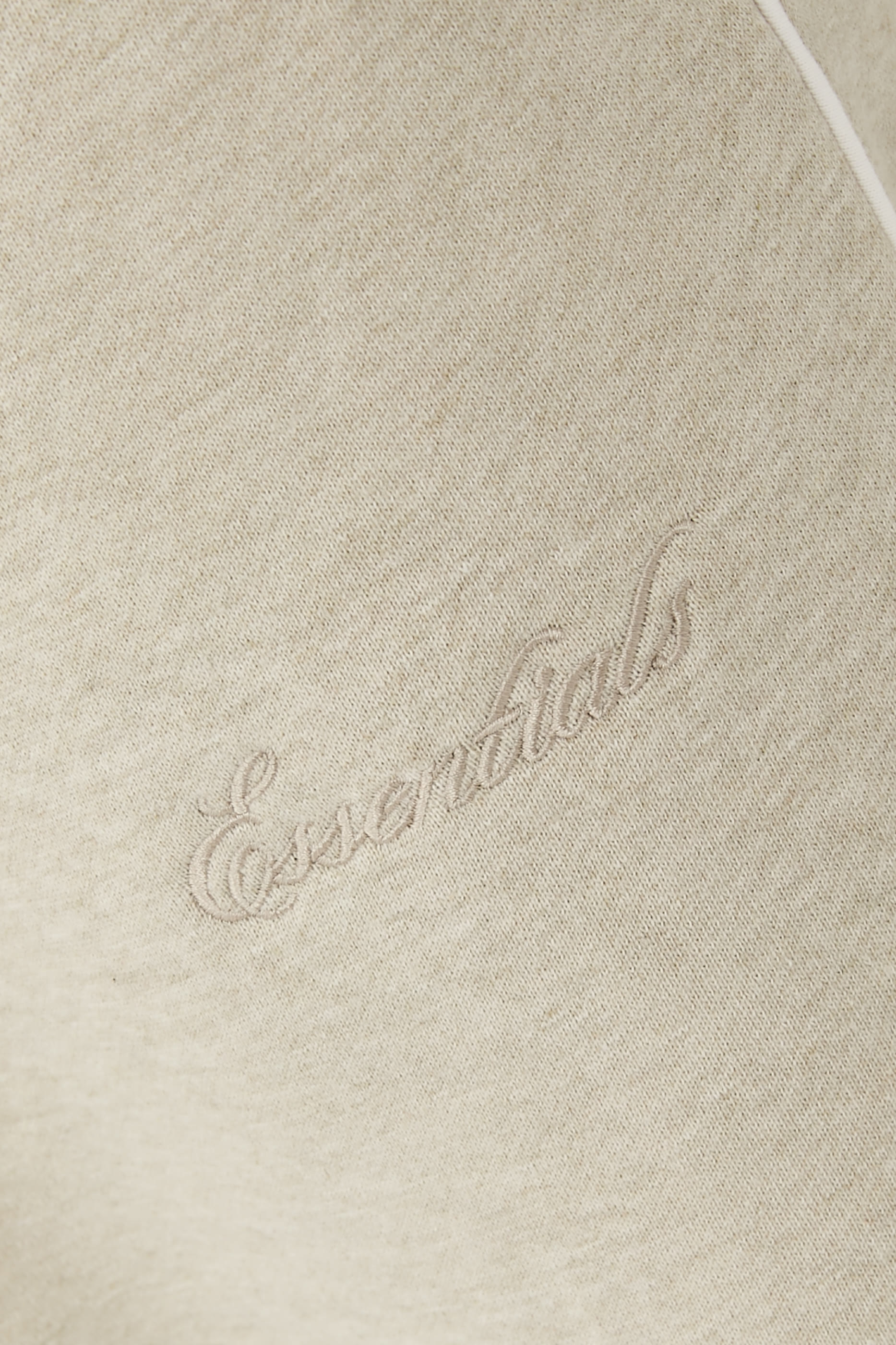 بنطال رياضي بقصة مريحة وخطوط بارزة صوف