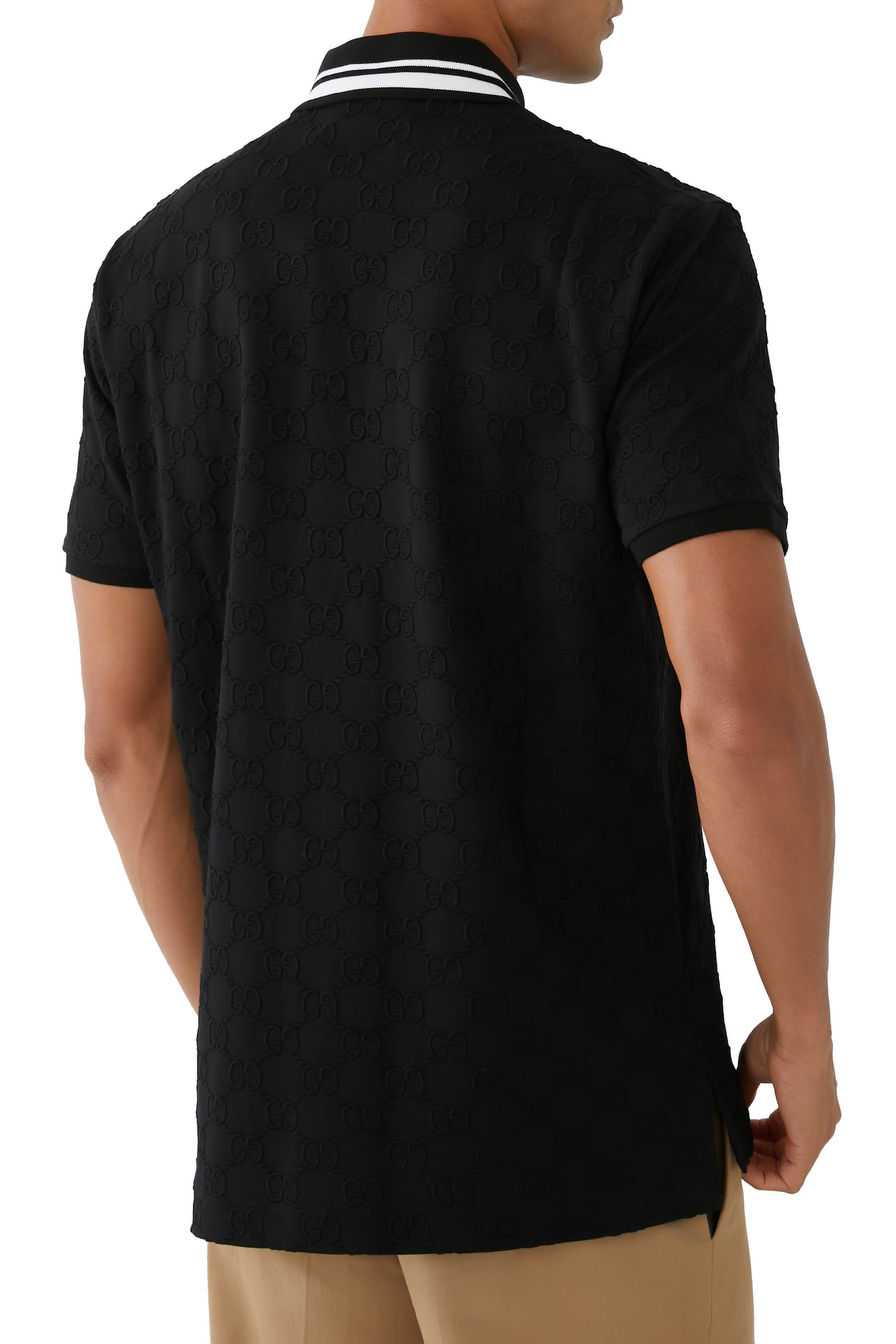 قميص بولو مطرز بشعار الماركة