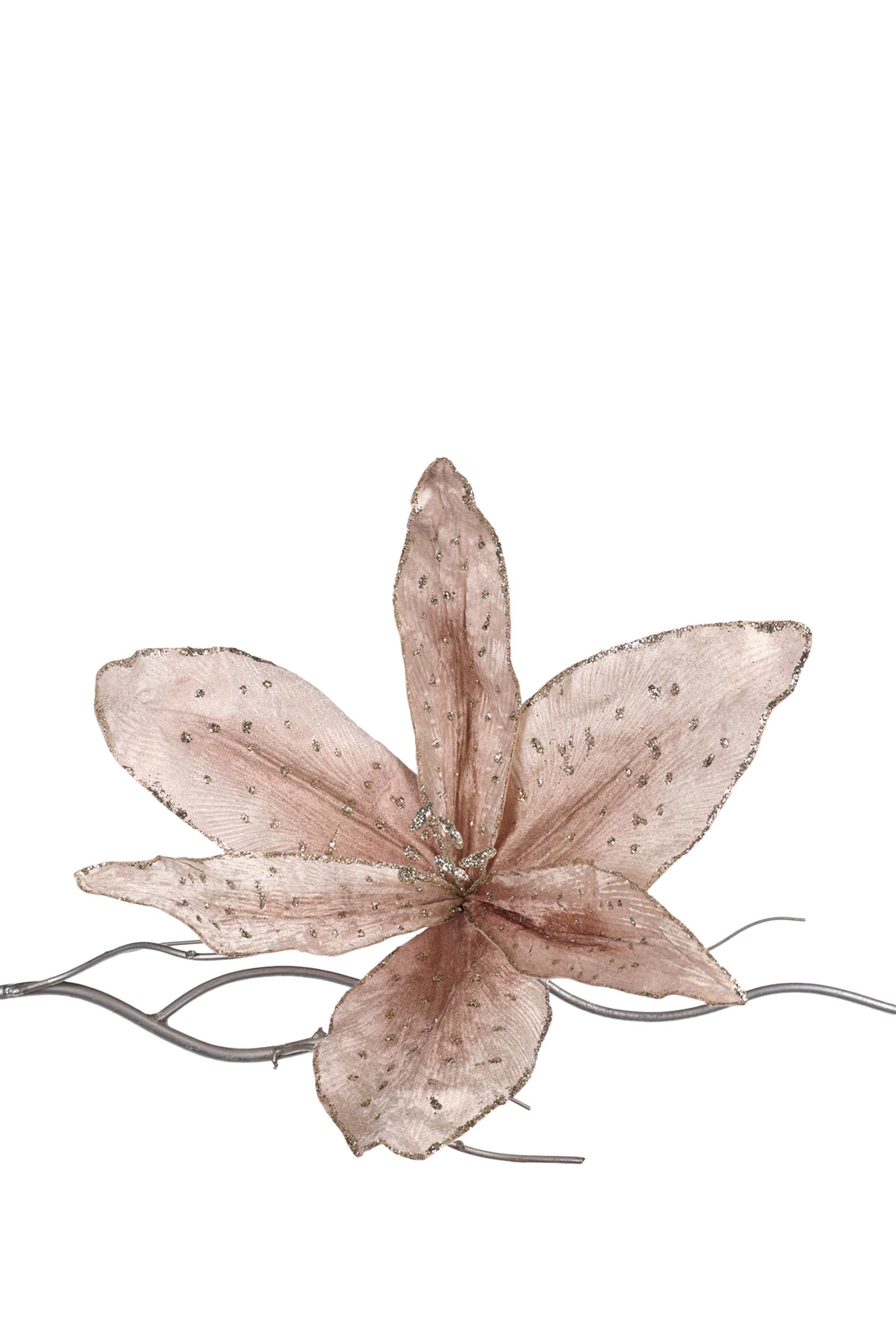 زينة بتصميم زهرة زنبق كبيرة بمشبك