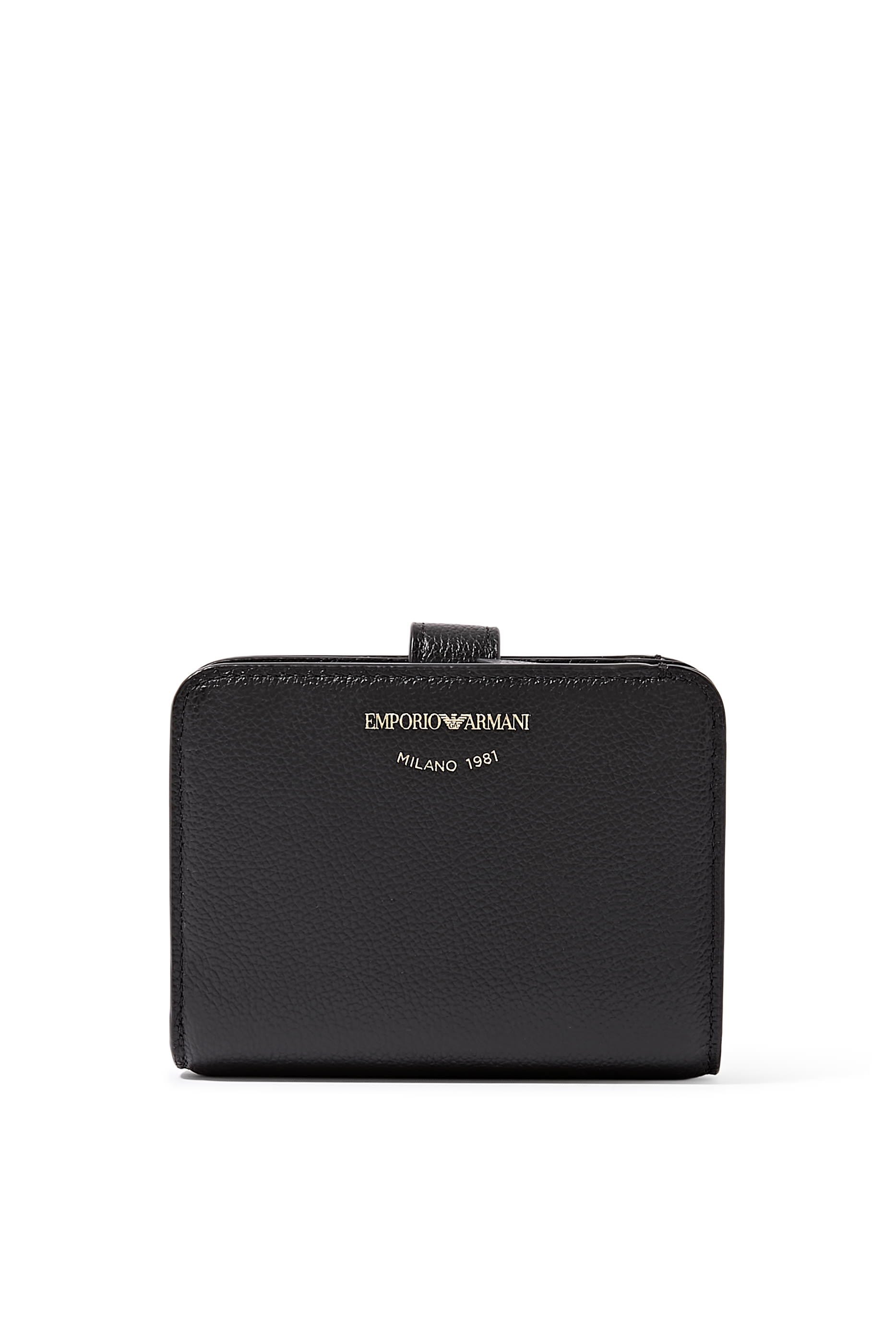 حقيبة صغيرة مزينة بشعار الماركة جلد بارز الملمس