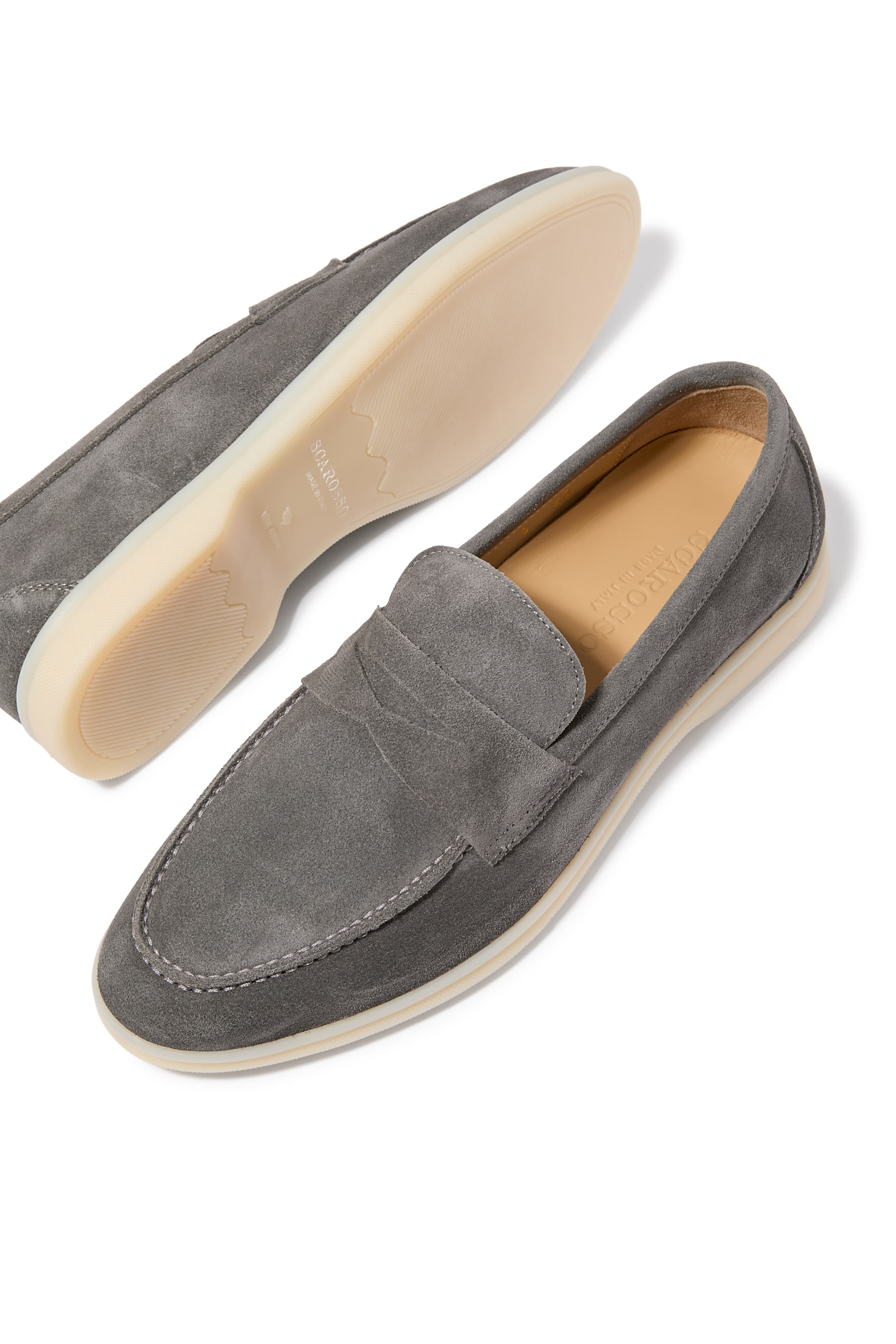 حذاء لوسيانا رمادي سهل الارتداء شمواه