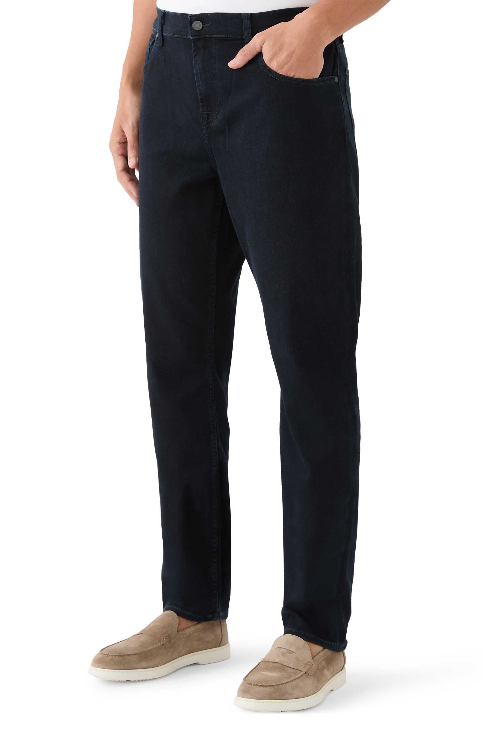 بنطال جينز بقصة ضيقة قماش لوكس برفورمنس