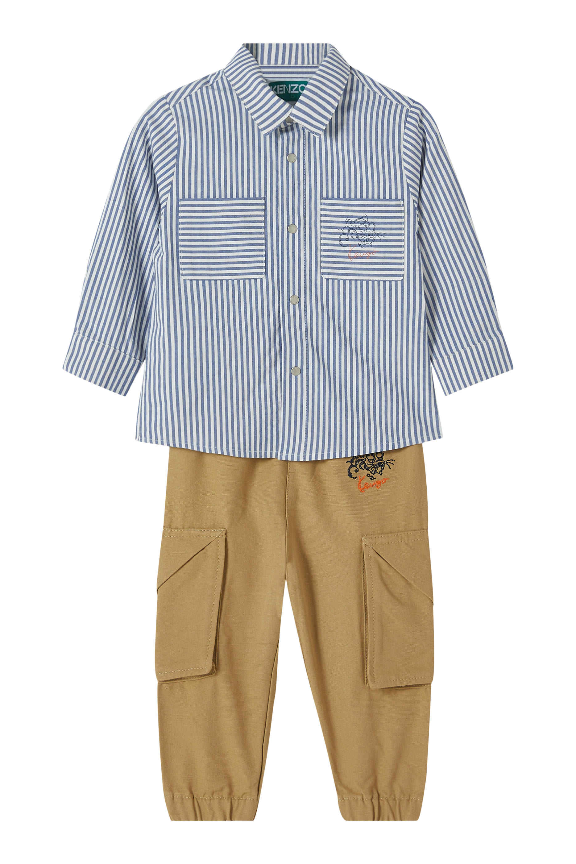 بنطال كارغو بشعار الماركة للأطفال