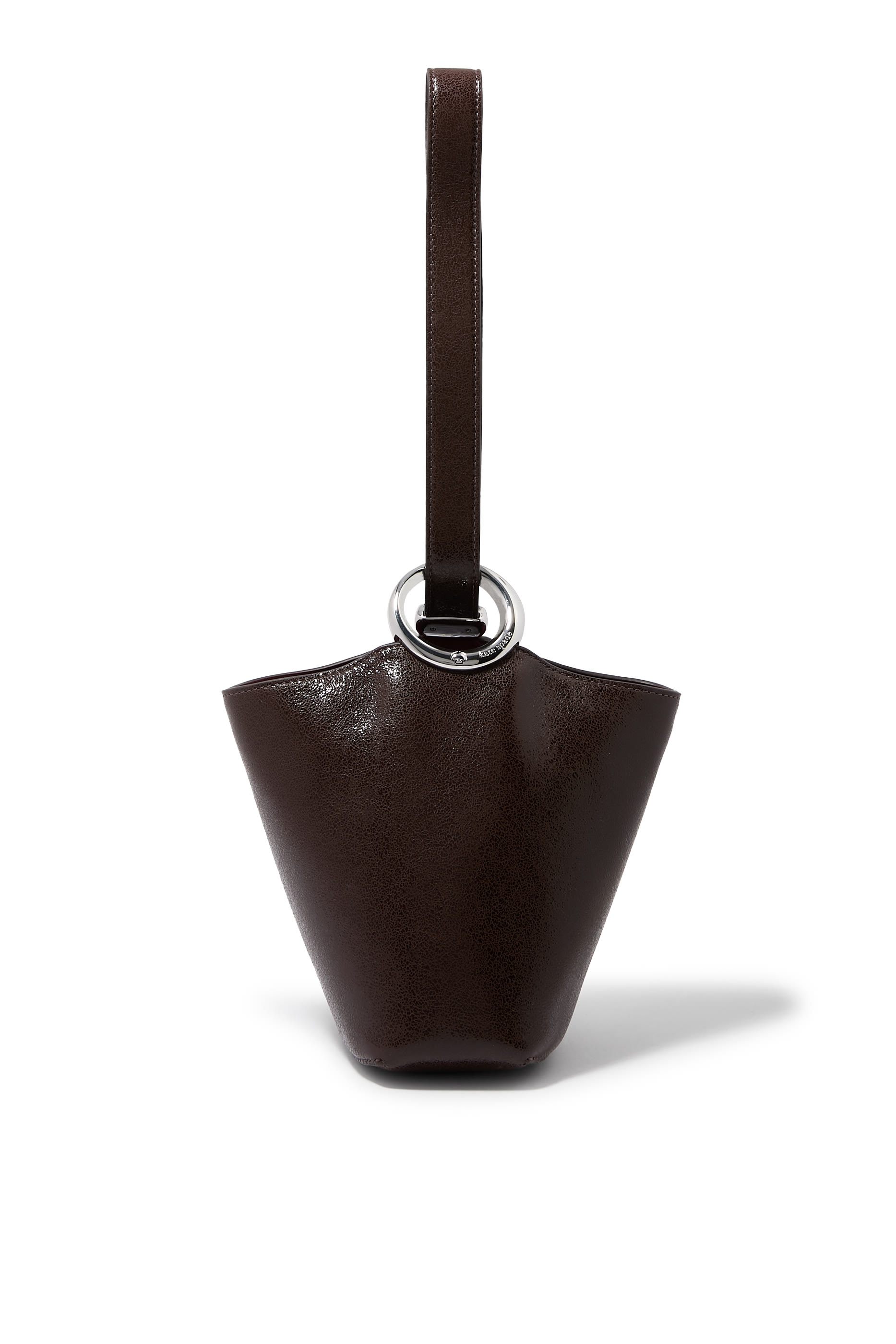 حقيبة باكيت هالو صغيرة جلد لامع