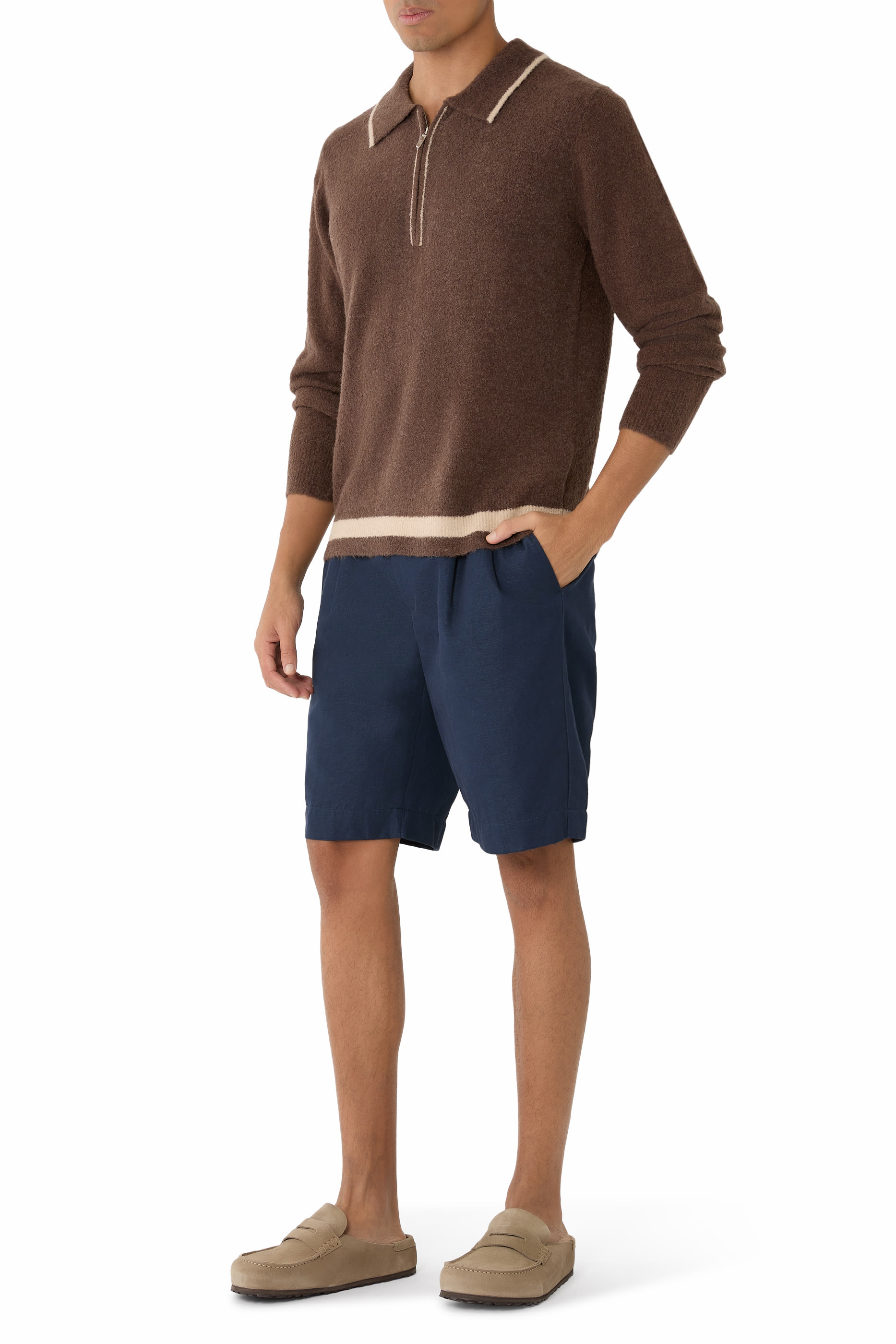 حذاء نابلز سهل الارتداء بتفاصيل ملفوفة شمواه