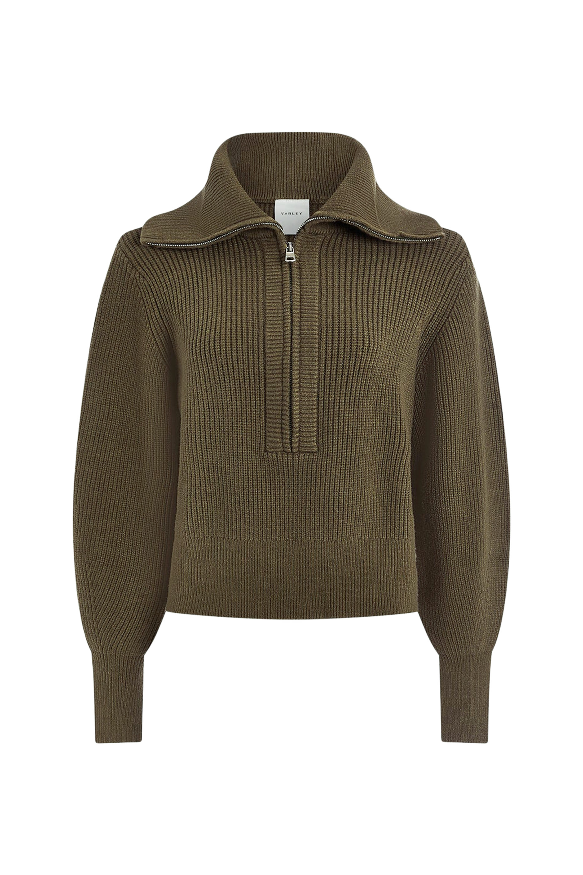 كنزة مورا بنصف سحاب نسيج مضلع