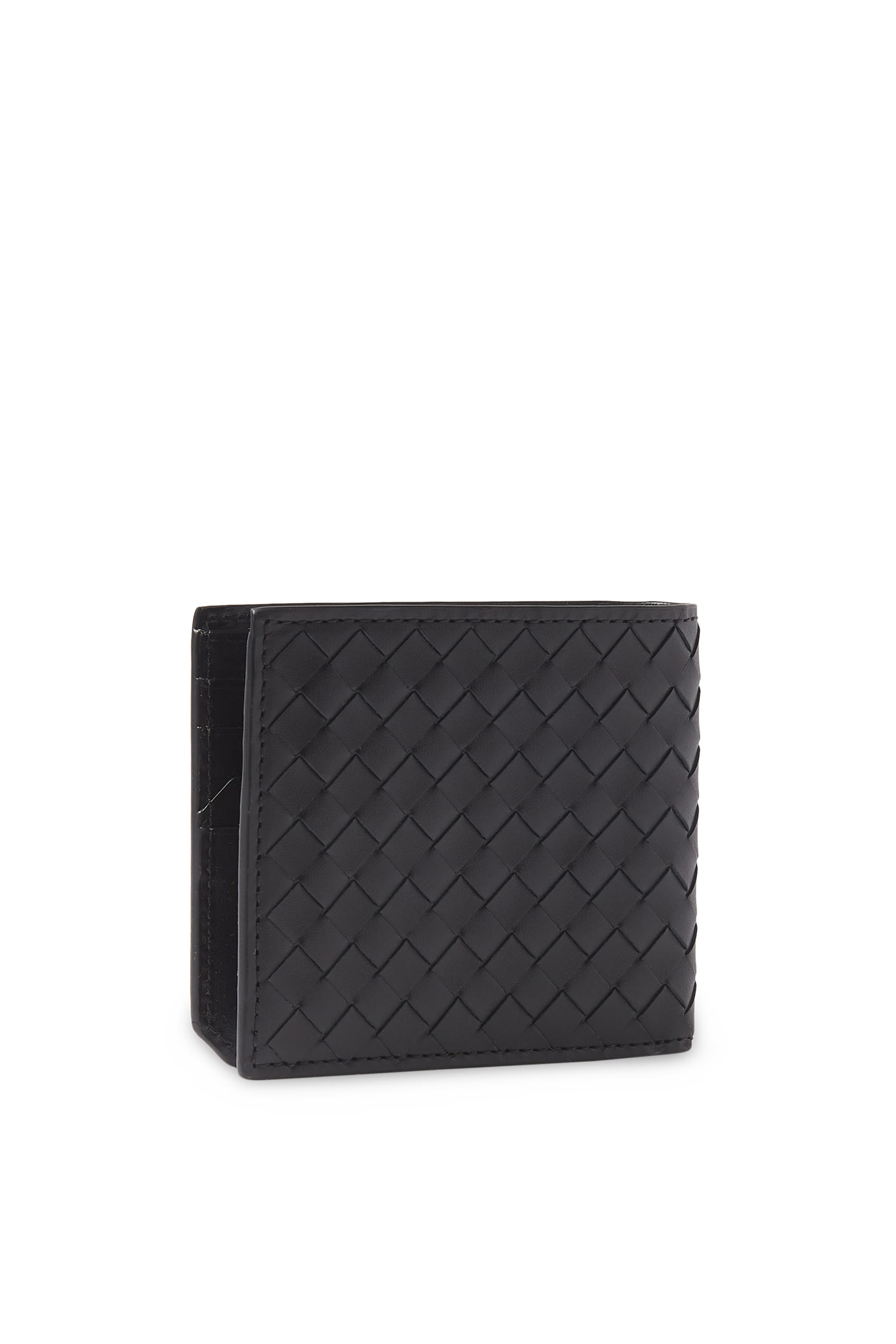 محفظة بيكولو بتصميم مجدول ثنائي الطي