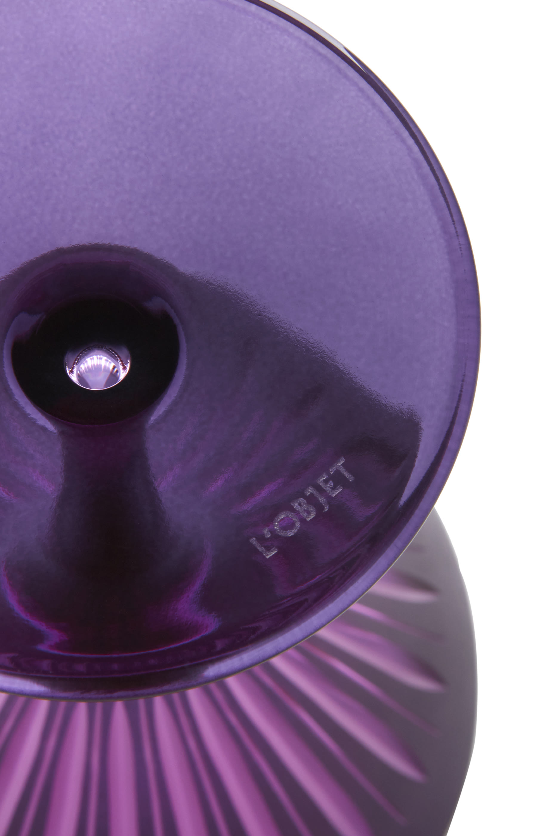 طقم كؤوس مشروبات فاخرة بريزم بنفسجية، 4 قطع