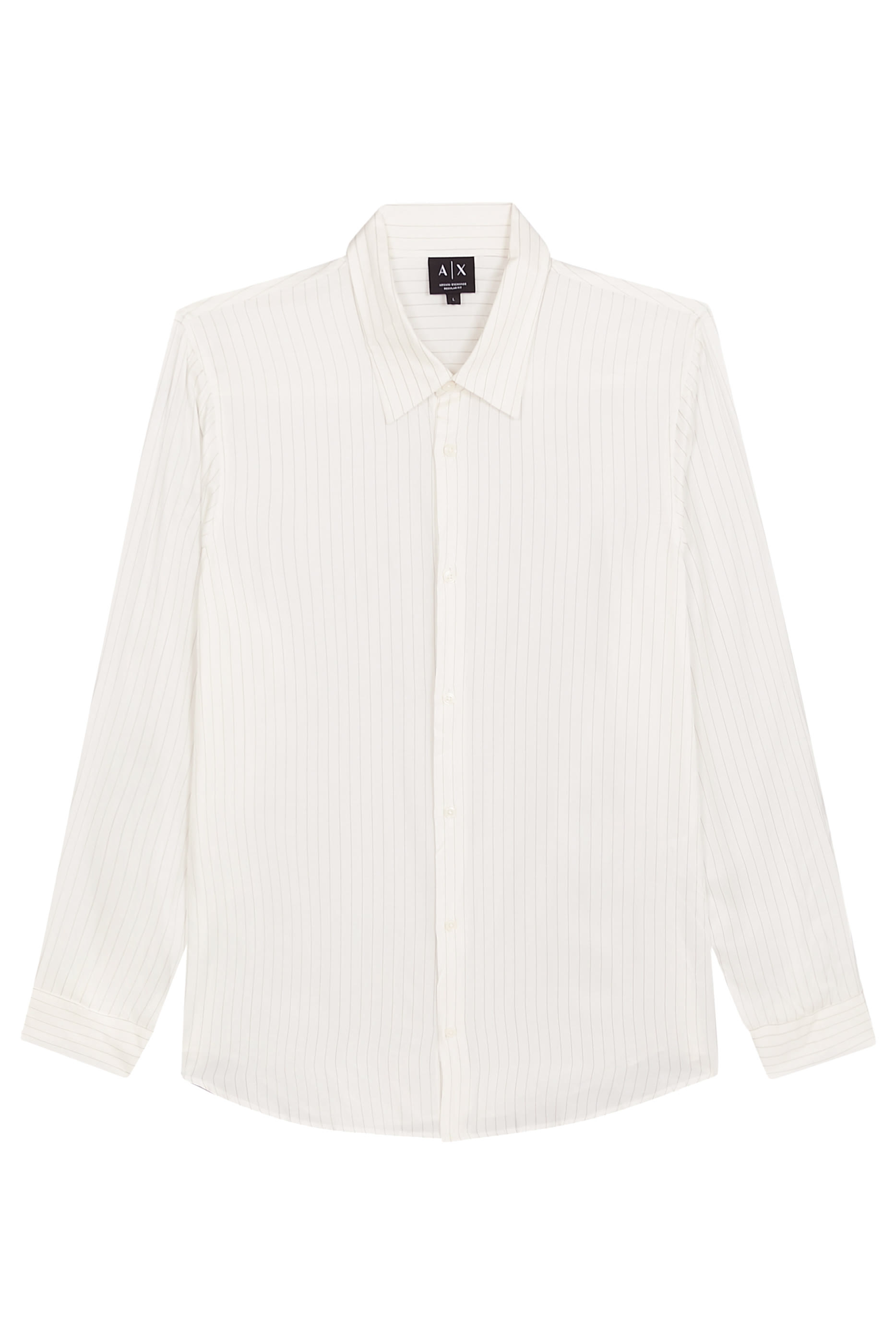 قميص بقصة عادية وخطوط