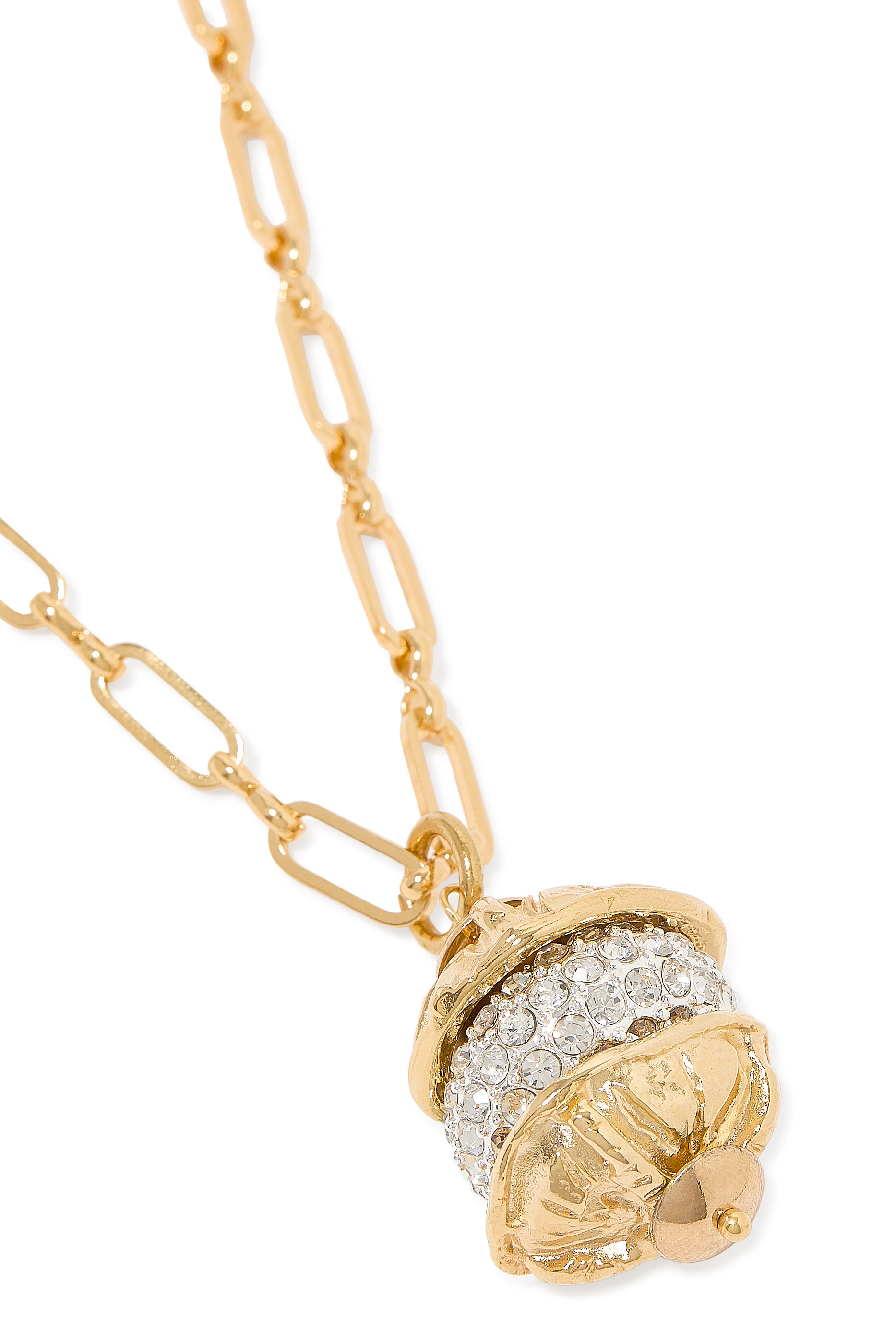 قلادة بحلية بتصميم بندق