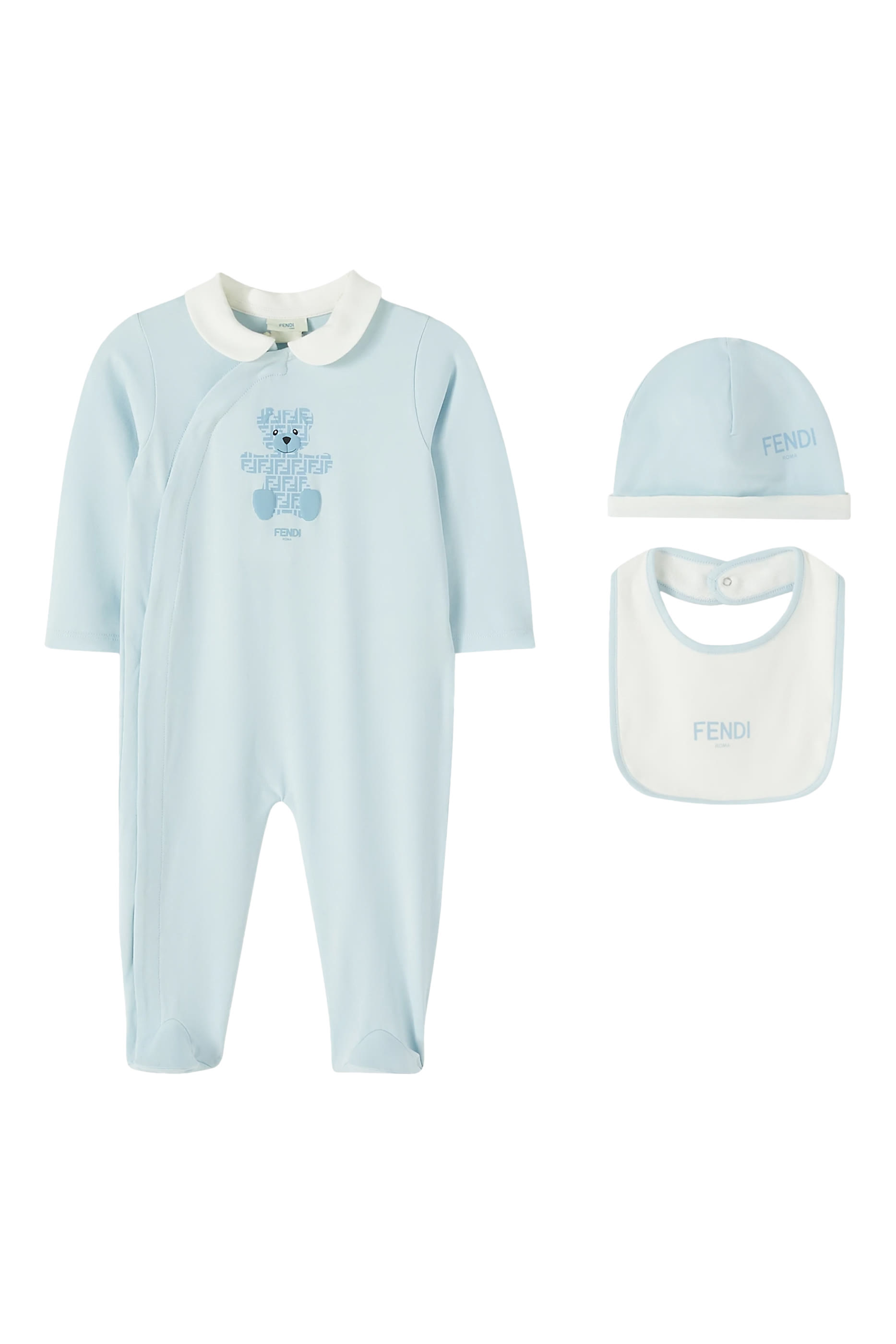 طقم مزين بشعار الماركة للأطفال