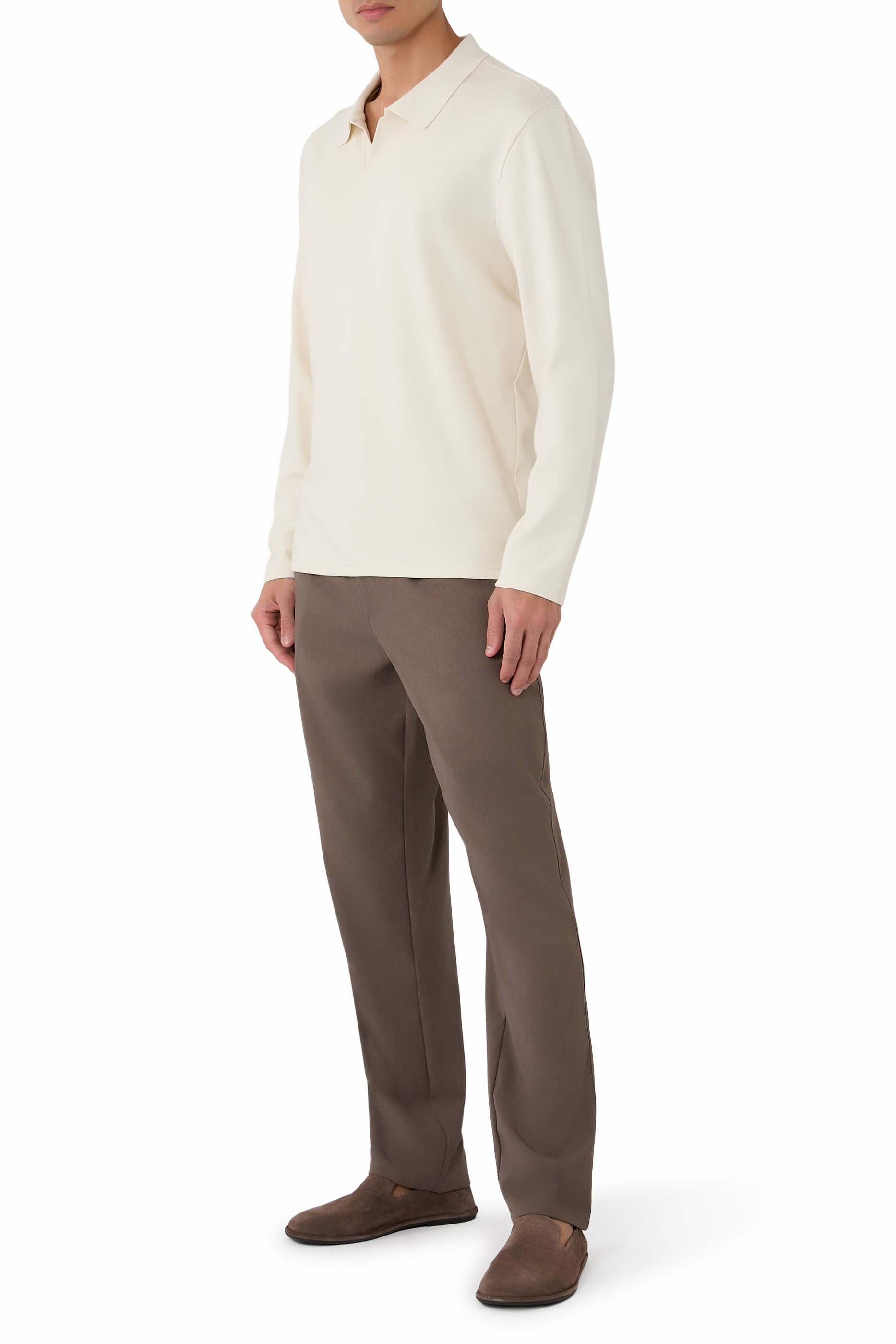 تيشيرت بياقة جوني قطن ميلانو بيما مختلط