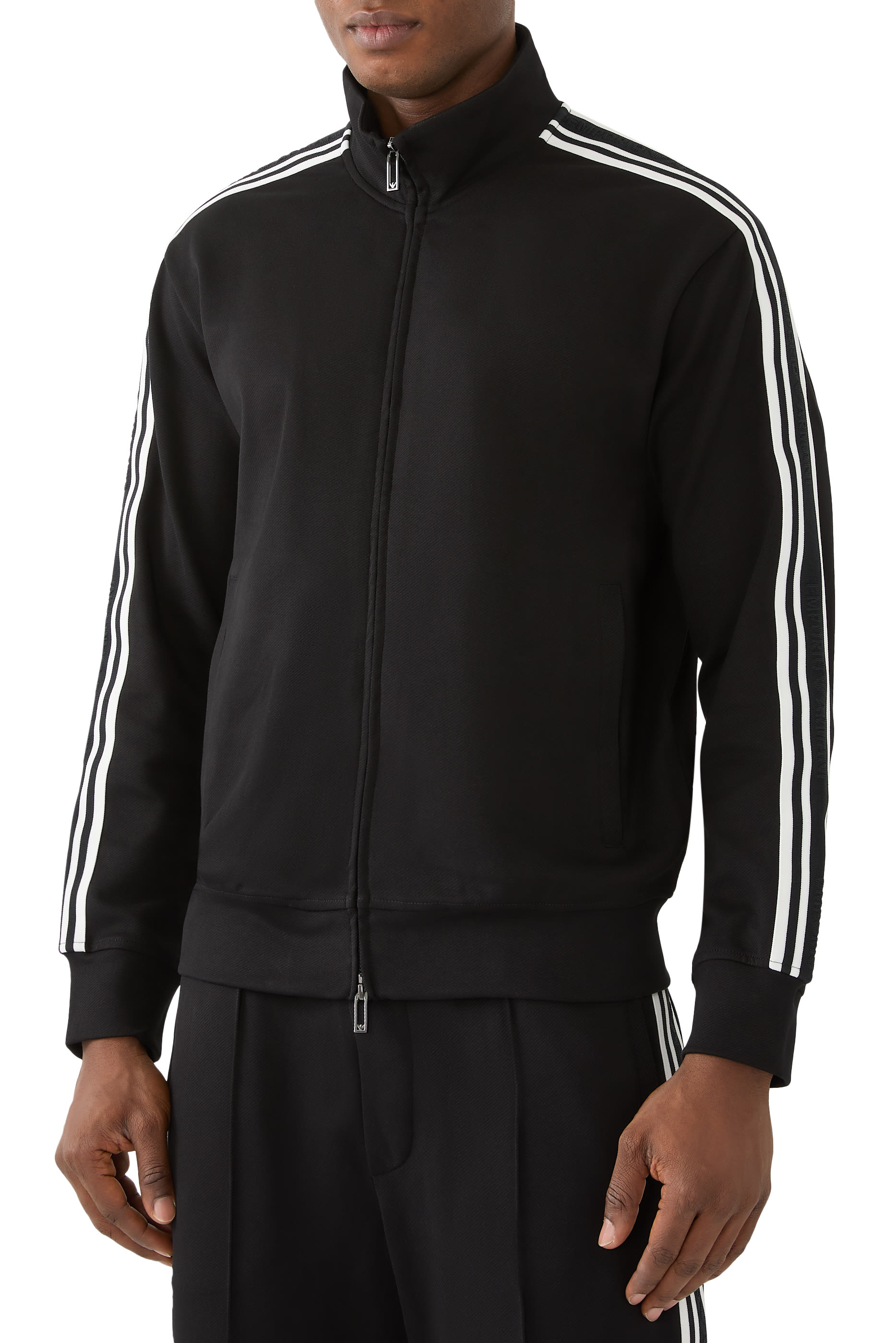 سويت شيرت بسحاب وأشرطة