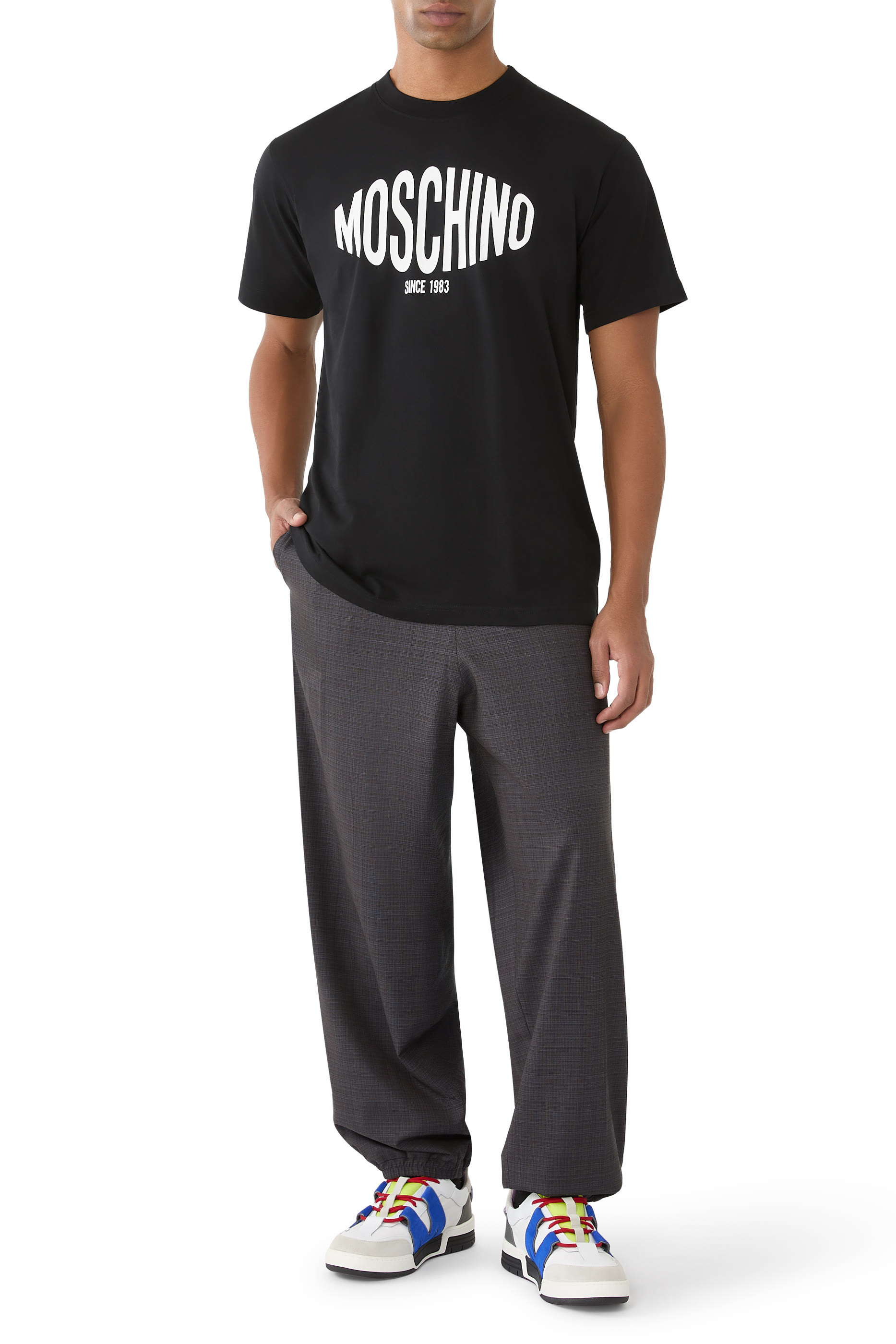 بنطال مزيج صوف مطاطي