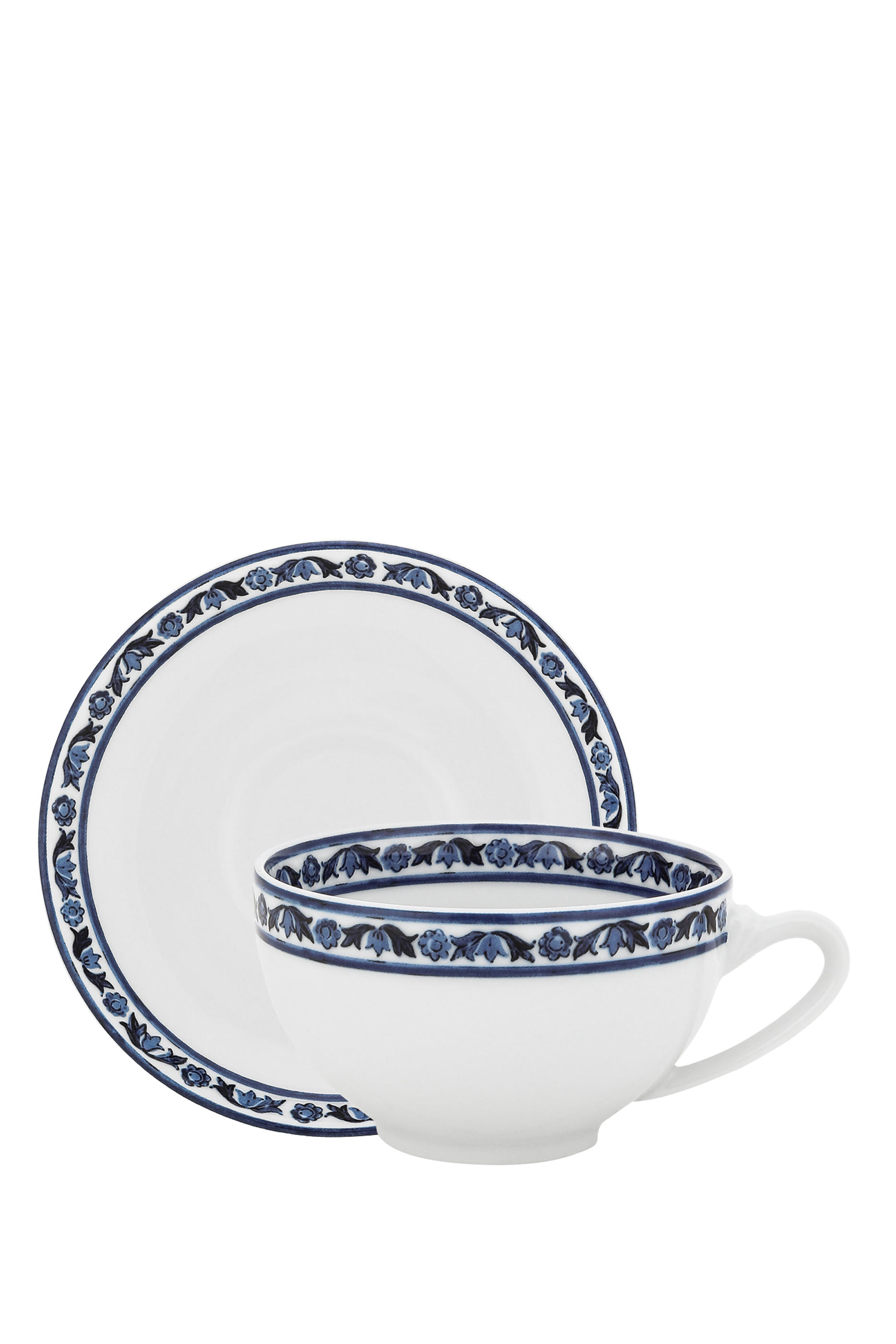 طقم فنجان شاي وصحن بلو ميديتيرانيو، قطعتان