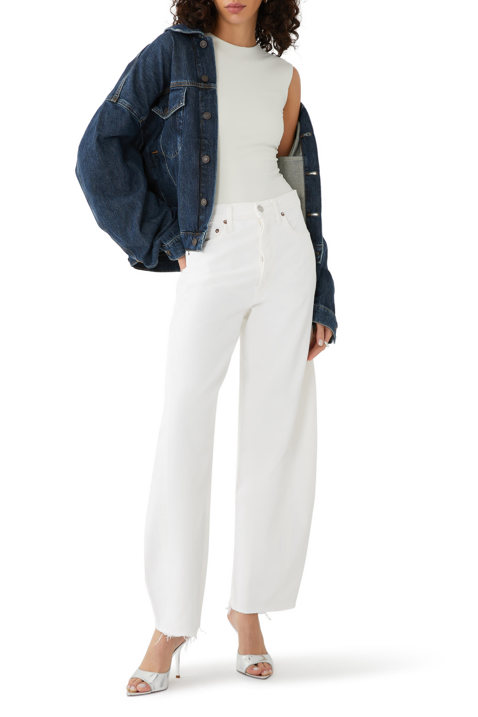 بنطال جينز لونا رين بقصة ساق مستقيمة