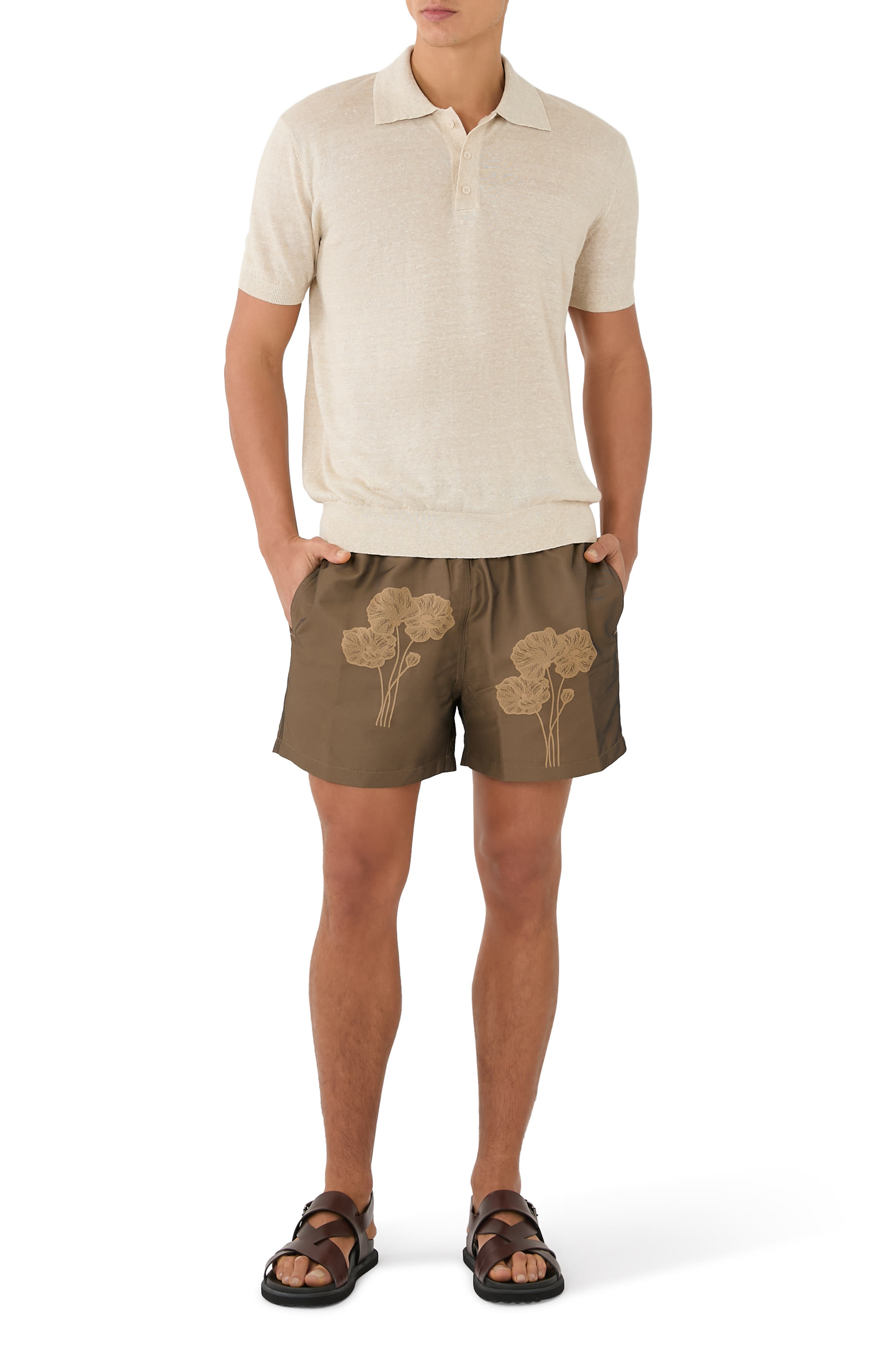  Rio Sport Floral Jacquard Swim Shorts