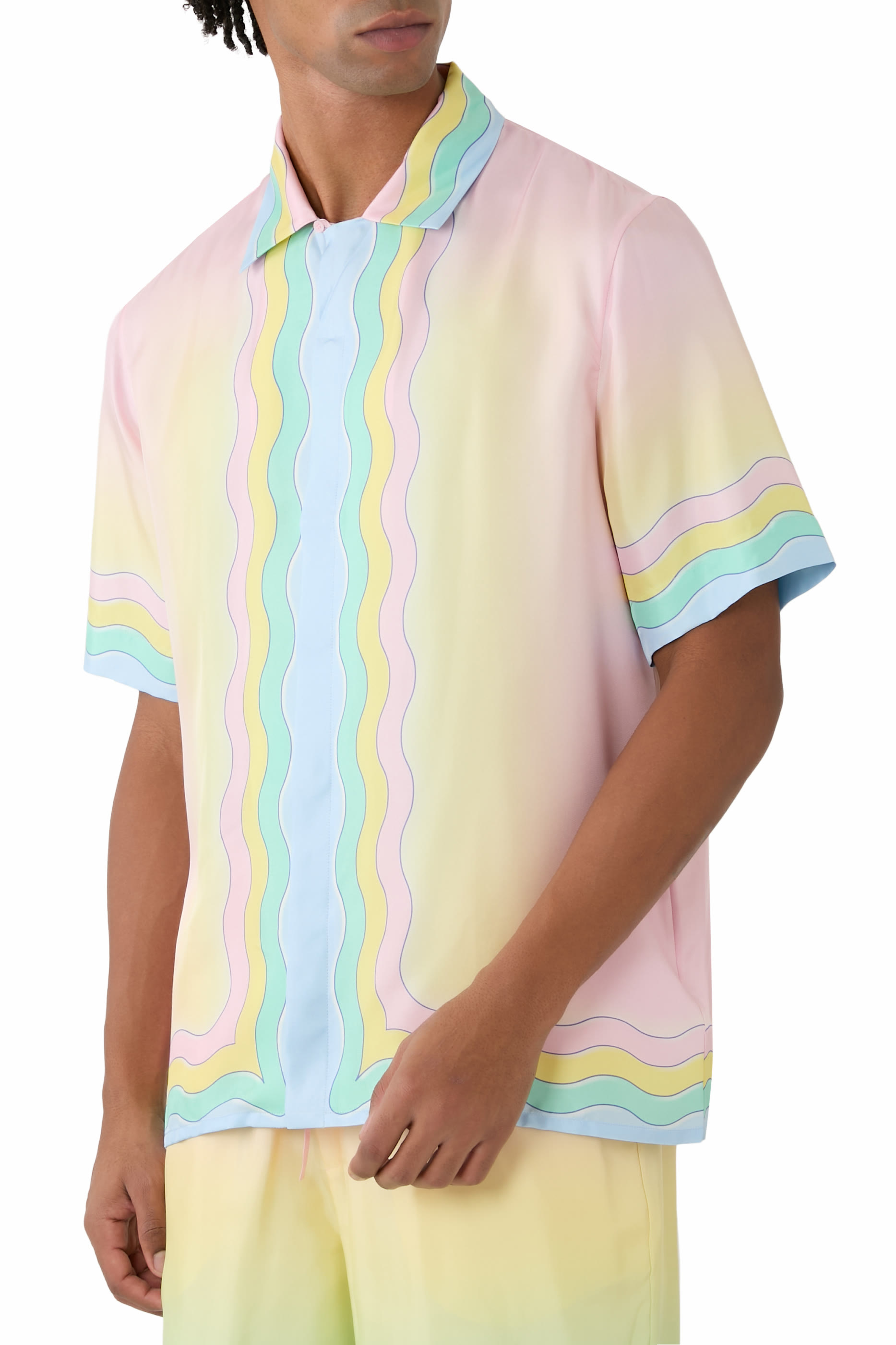 قميص بطبعة ذا لوف اوف دانس حرير