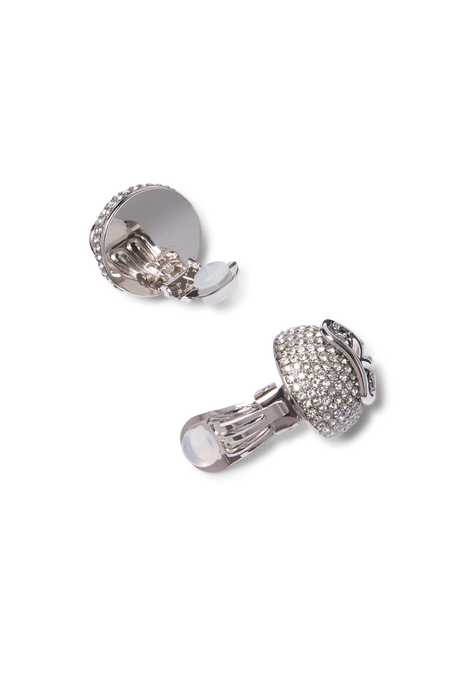 أقراط فالنتينو غارافاني مرصعة بكريستال سواروفسكي، معدن