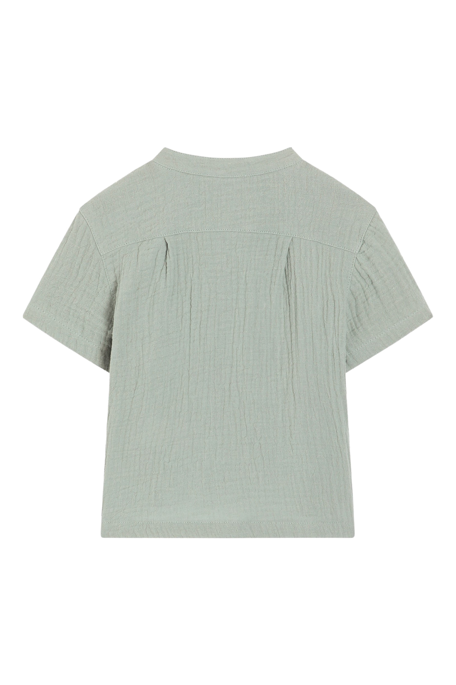 قميص بشعار الماركة شاش قطن للأطفال