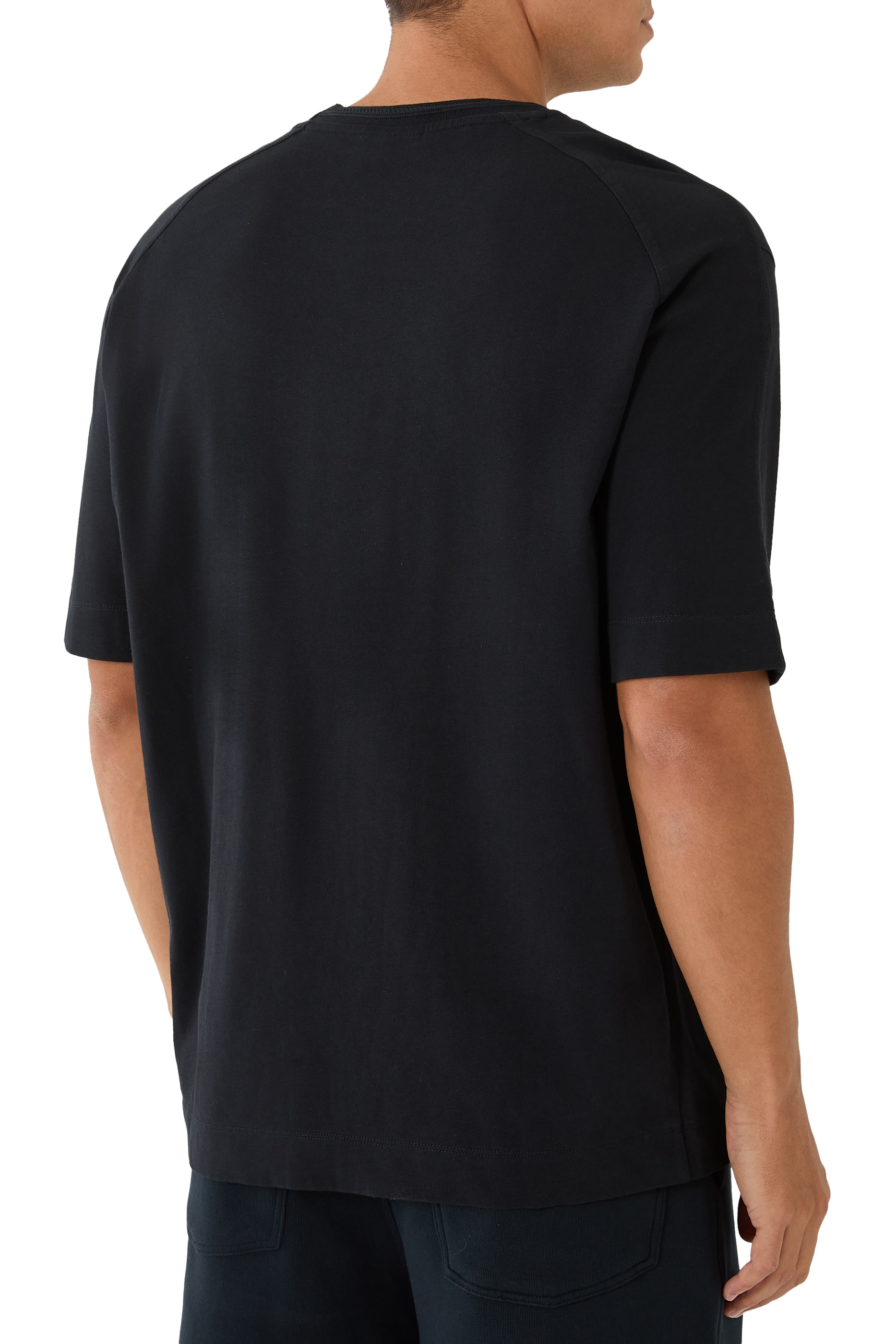 تيشيرت مزين بتطريز شعار الماركة جيرسيه ثقيل