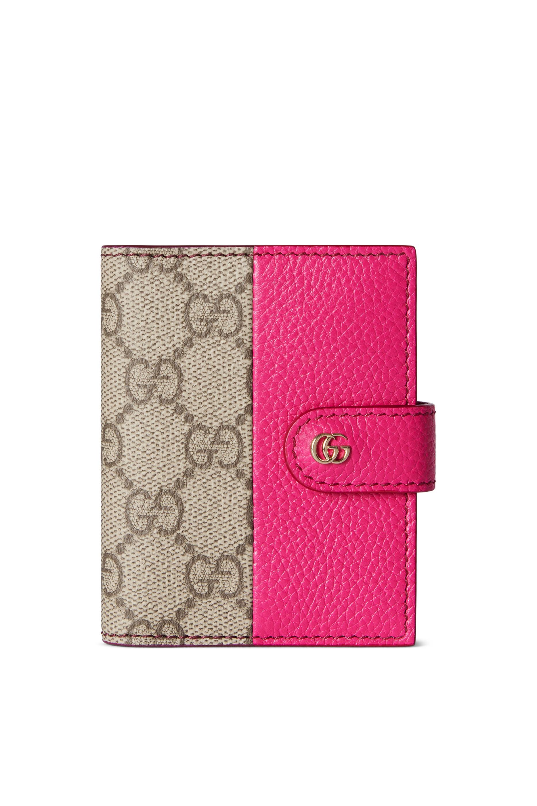 محفظة حافظة بطاقات مزينة بحلية شعار الماركة