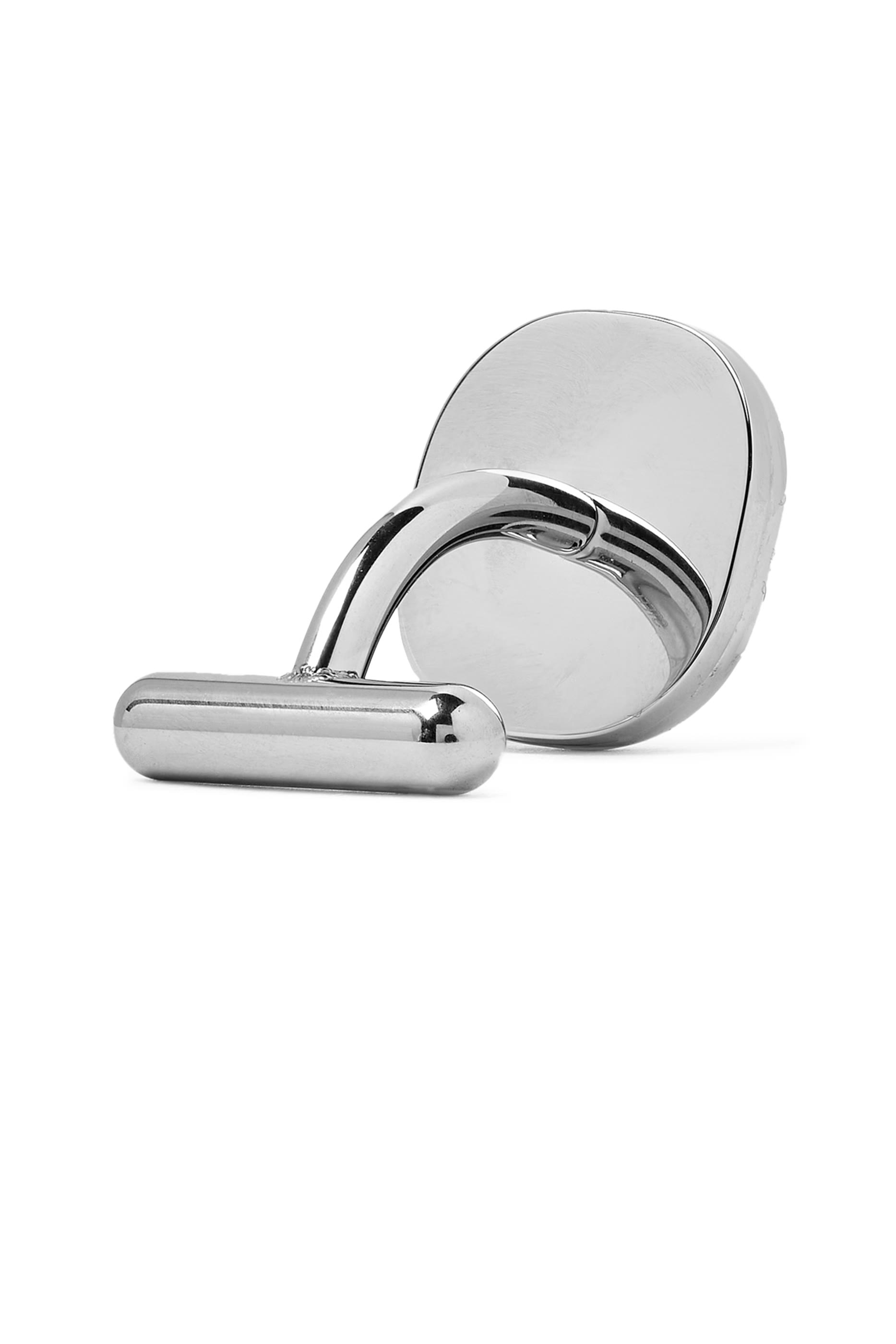 طقم سوار وأزرار أكمام جلد وستانلس ستيل