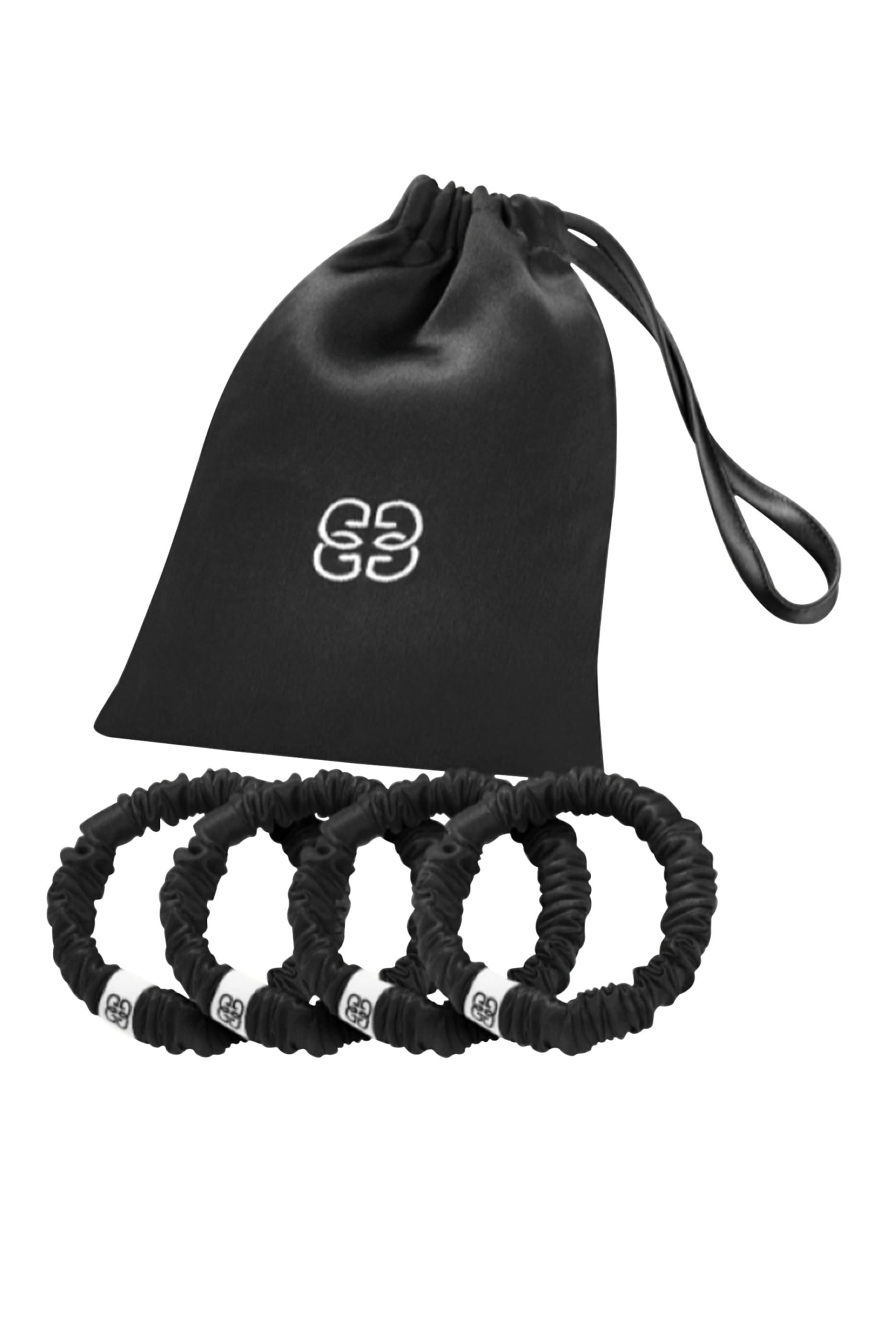 طقم ربطات شعر حرير، 4 قطع