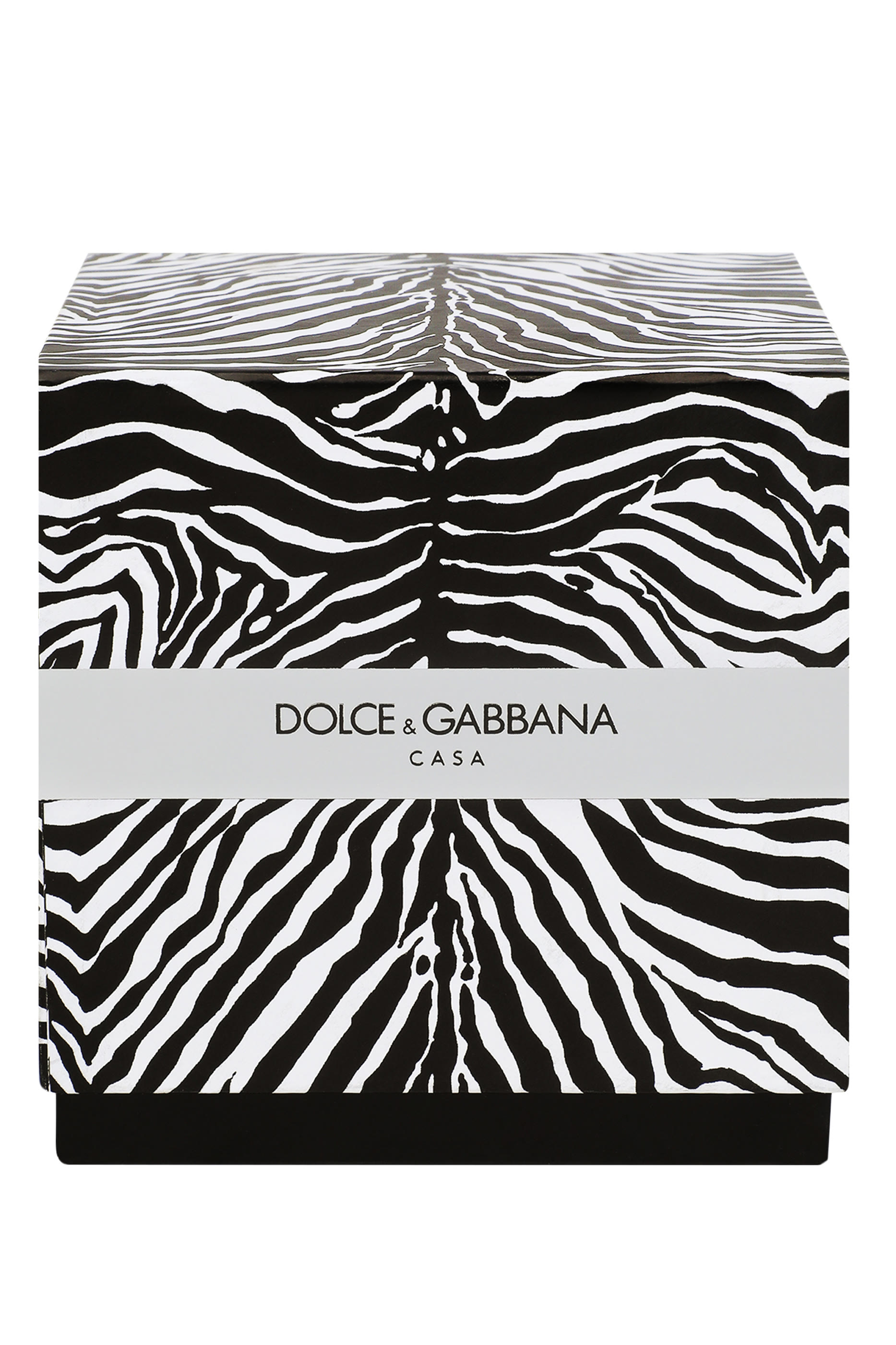 شمعة معطرة برائحة الليتشي والتوت بنقشة زيبرا