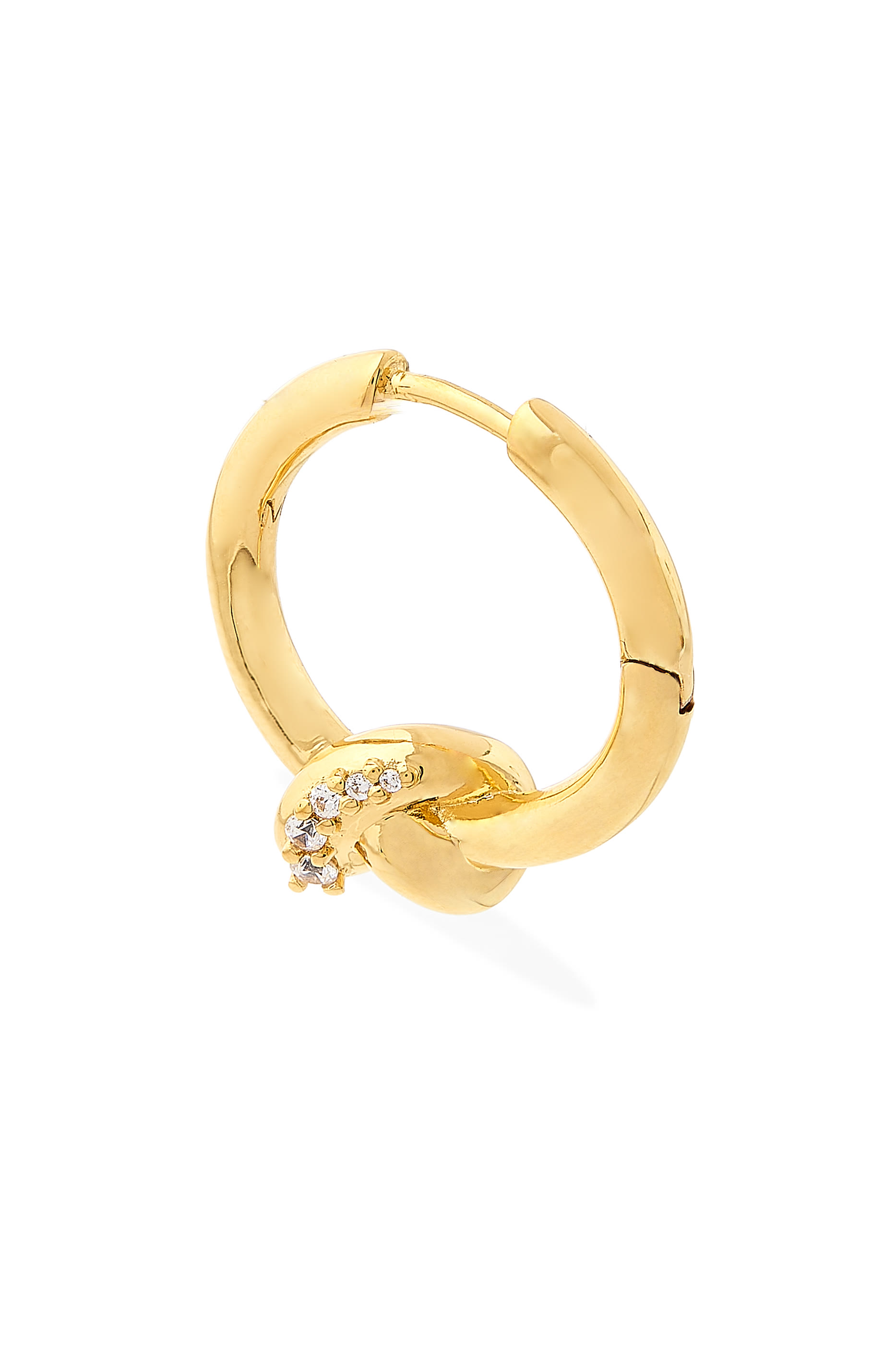 أقراط دائرية صغيرة لوسي ويليامز بعقدة بأحجار بافيه