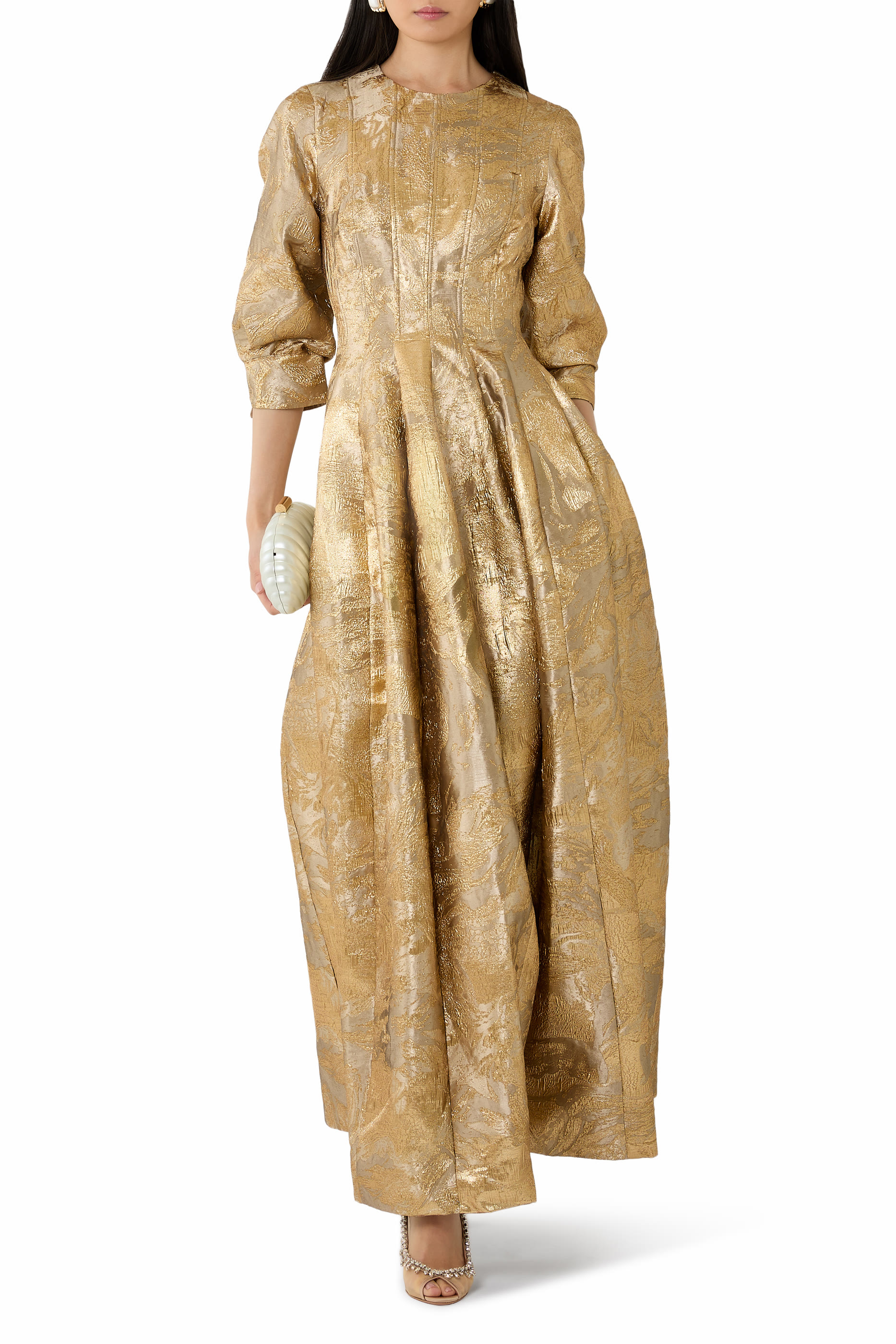 فستان سهرة ملارافيل جاكار لامع