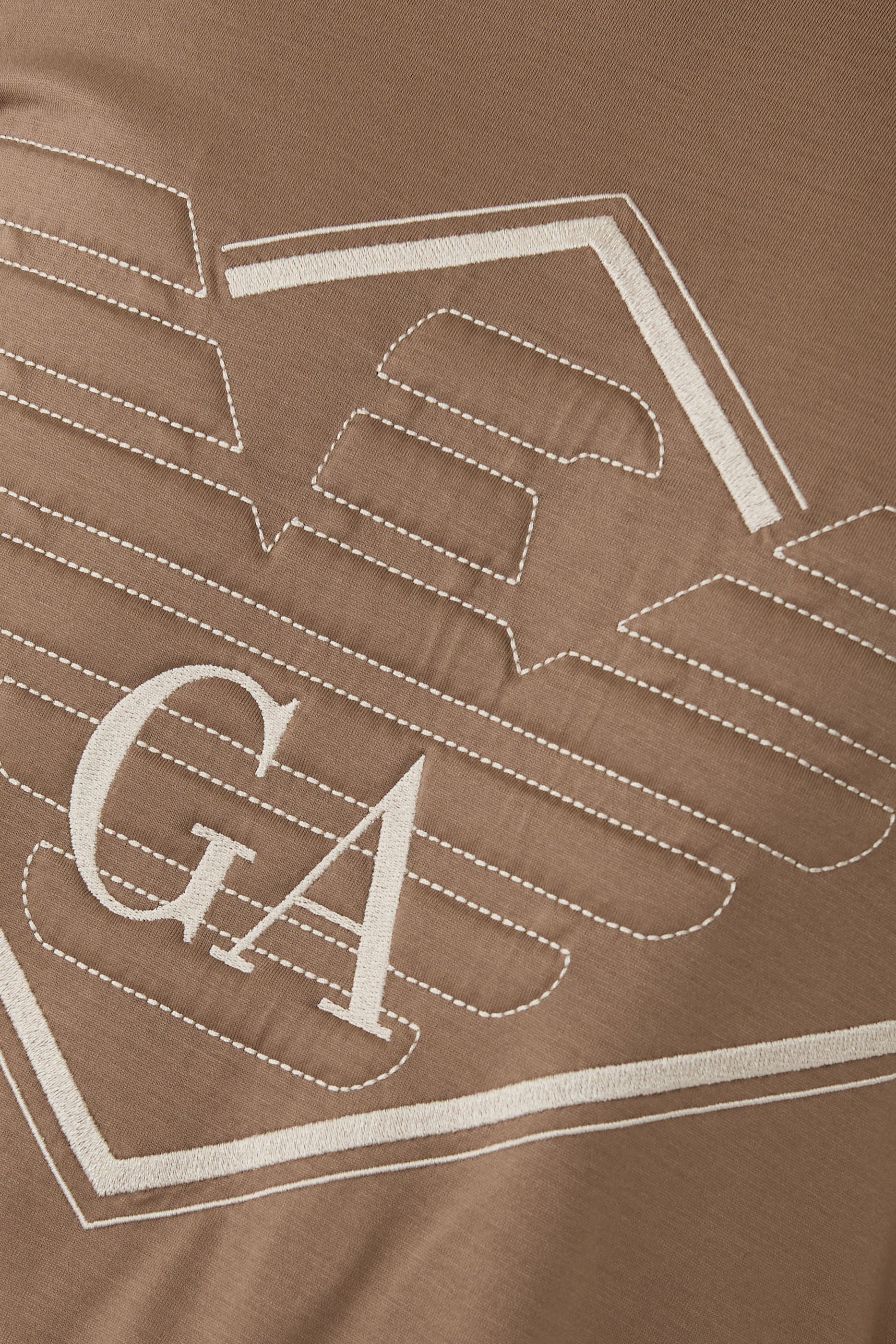 Oversized Eagle Logo Lyocell-blend Jersey T-Shirt