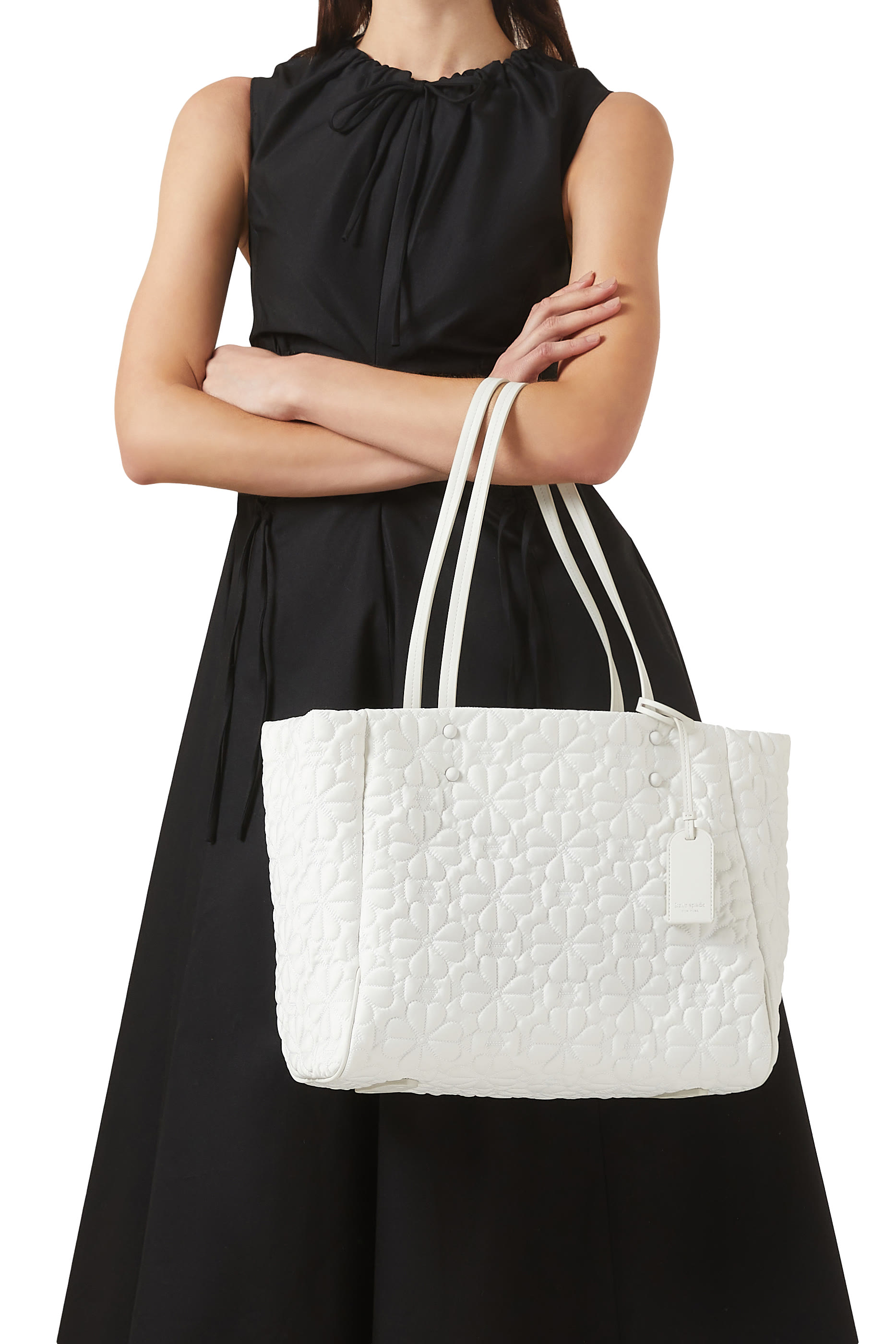 حقيبة يد تيلي مبطنة متوسطة