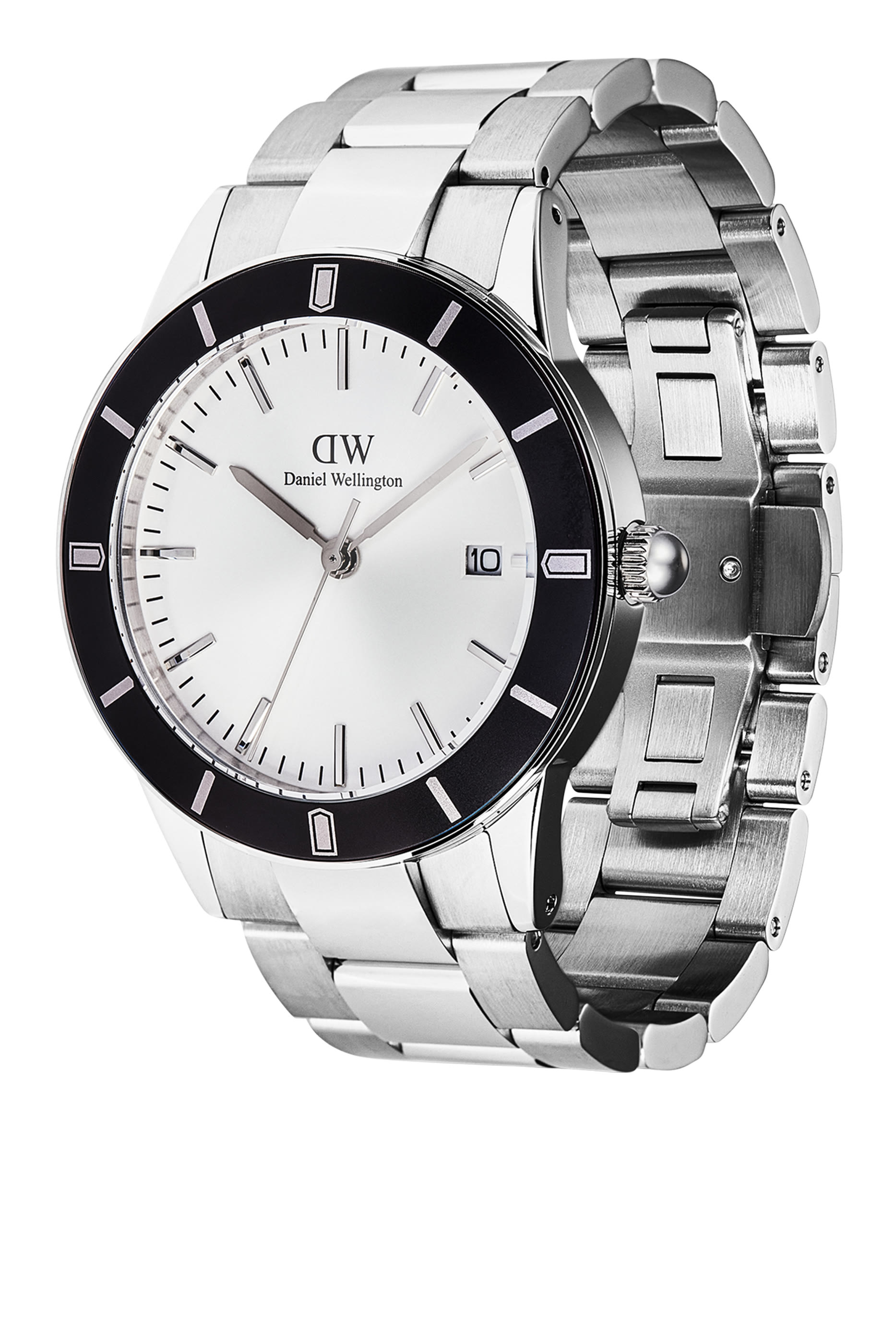 ساعة ايكونيك بارادايمجا بسوار بحلقات وقرص أسود