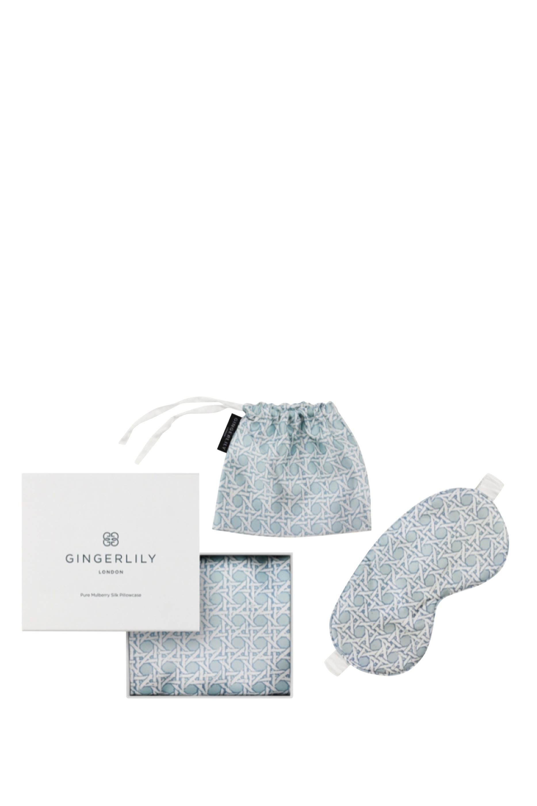 طقم غداء وسادة حرير راتان في صندوق هدايا جميل