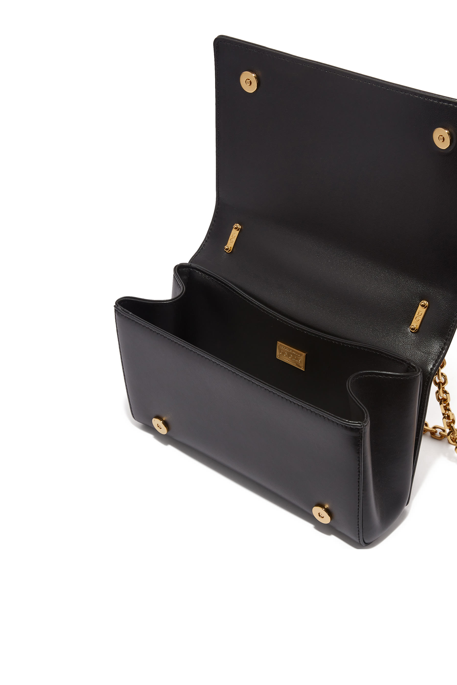 حقيبة كتف جيرلز بشعار الماركة جلد نابا